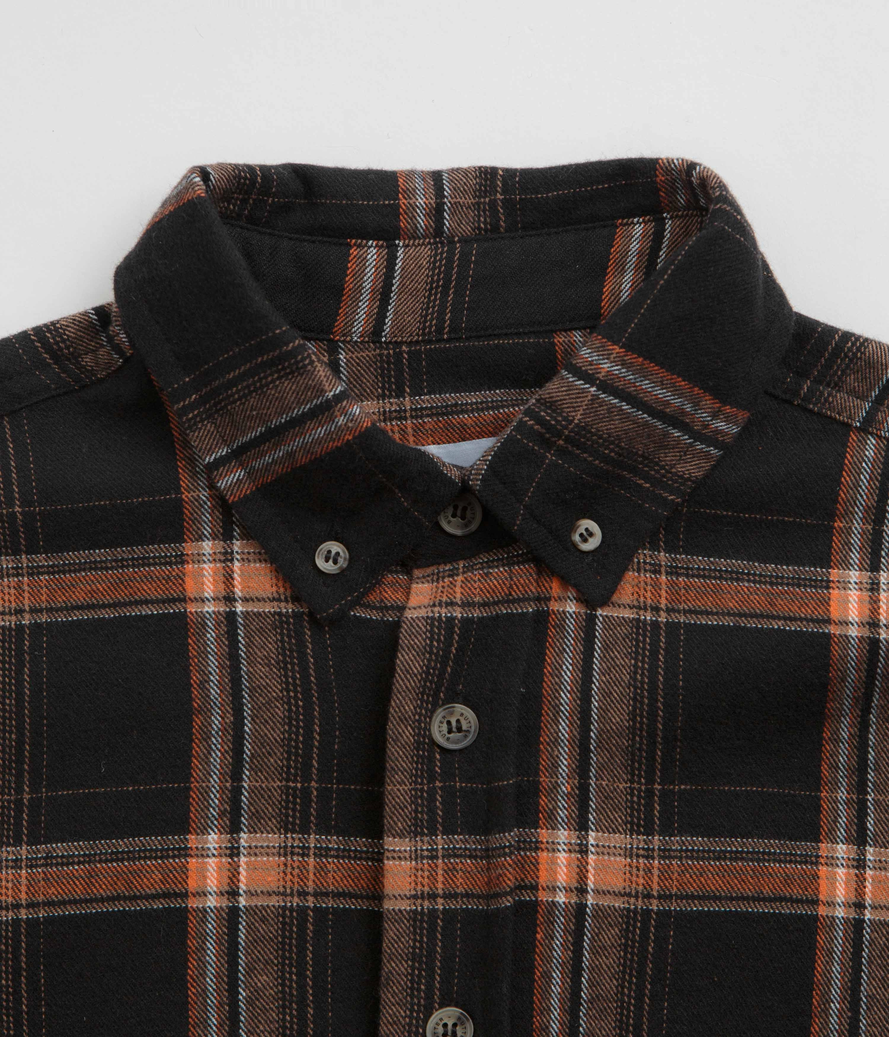 Polo Style Butter Goods Bugs Flannel Shirt - Black
