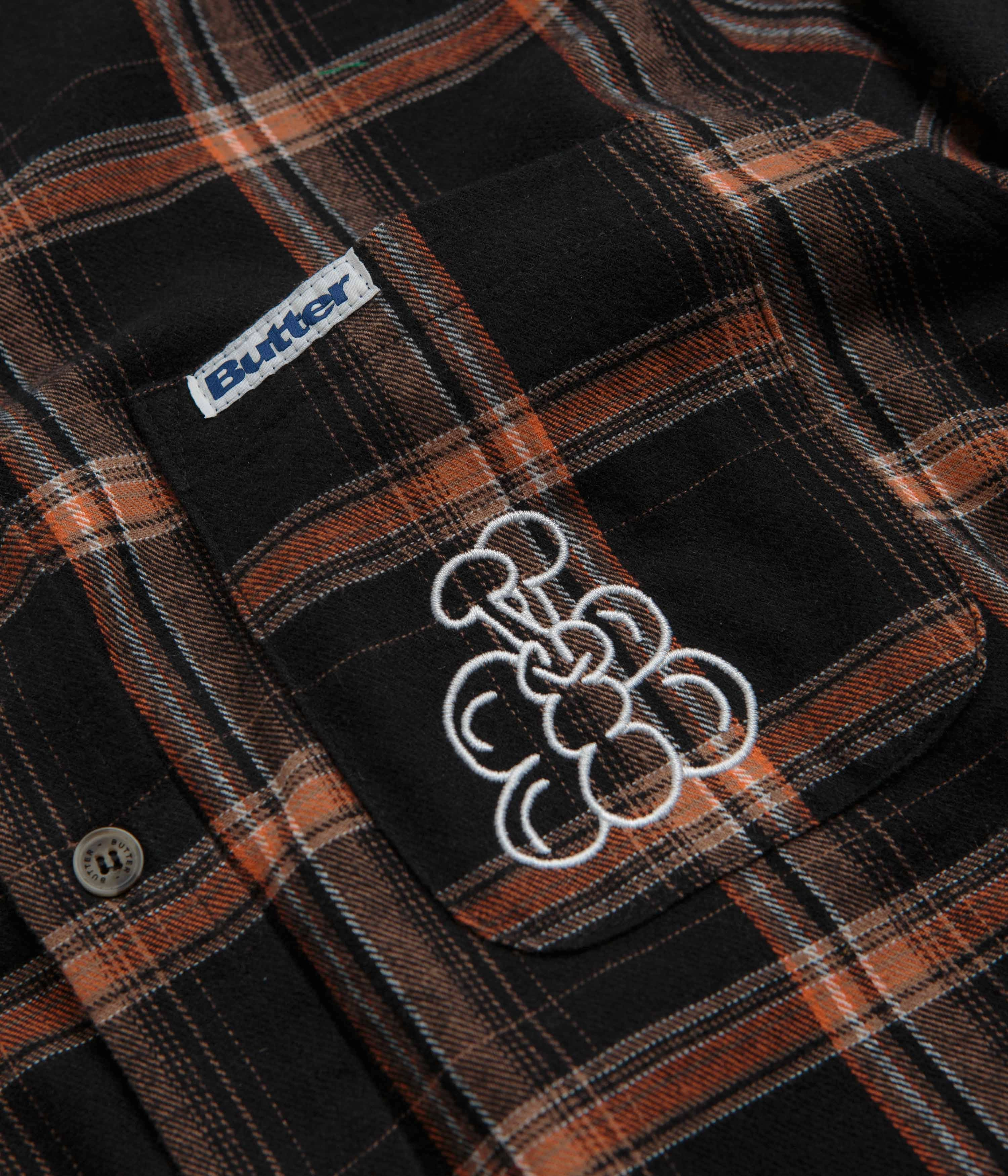 Weekend Adventure Butter Goods Bugs Flannel Shirt - Black