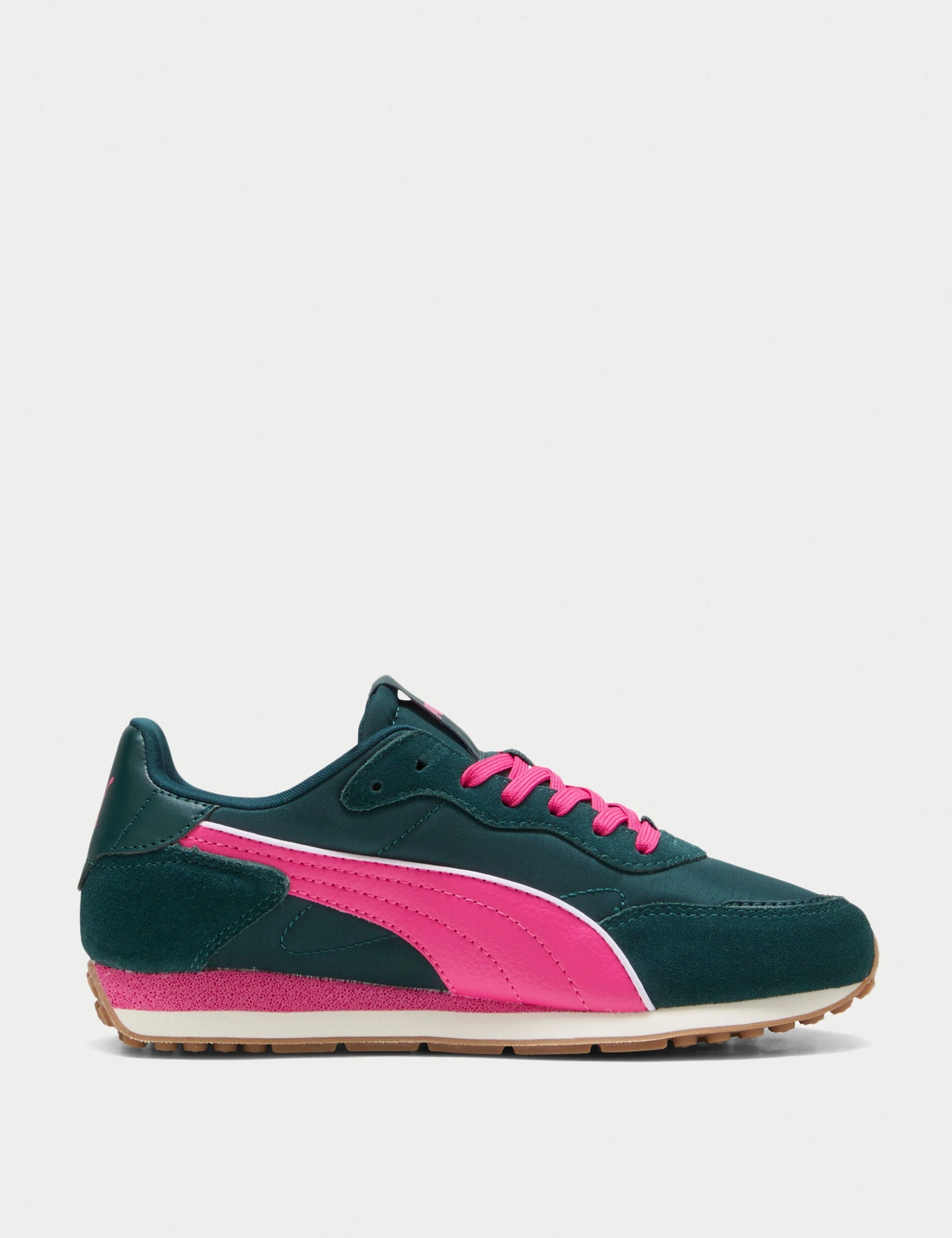 ST Miler Rose Sneakers - Green Terrain/Posie Pink/Gum Open Fit Moisture Wicking Lining
