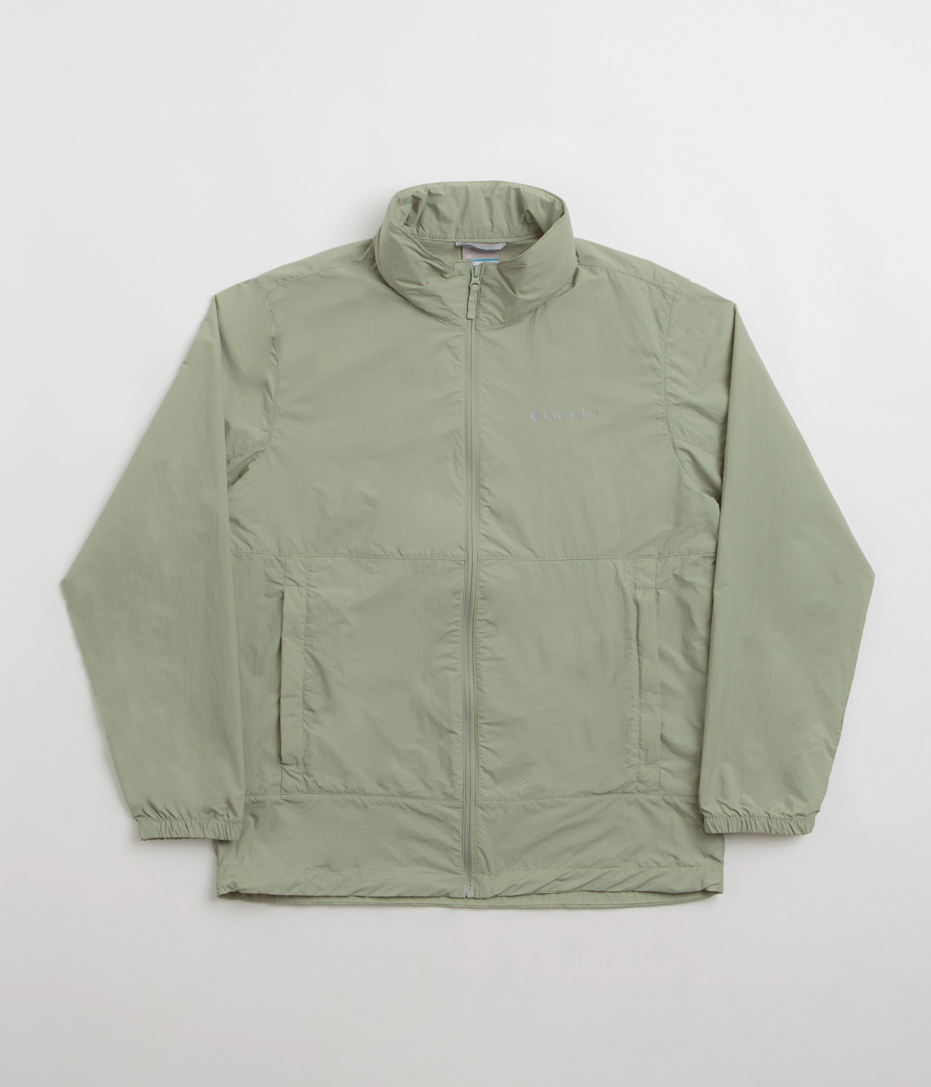Easy Zip Performance Outerwear Columbia Loop Basin Windbreaker Jacket - Safari