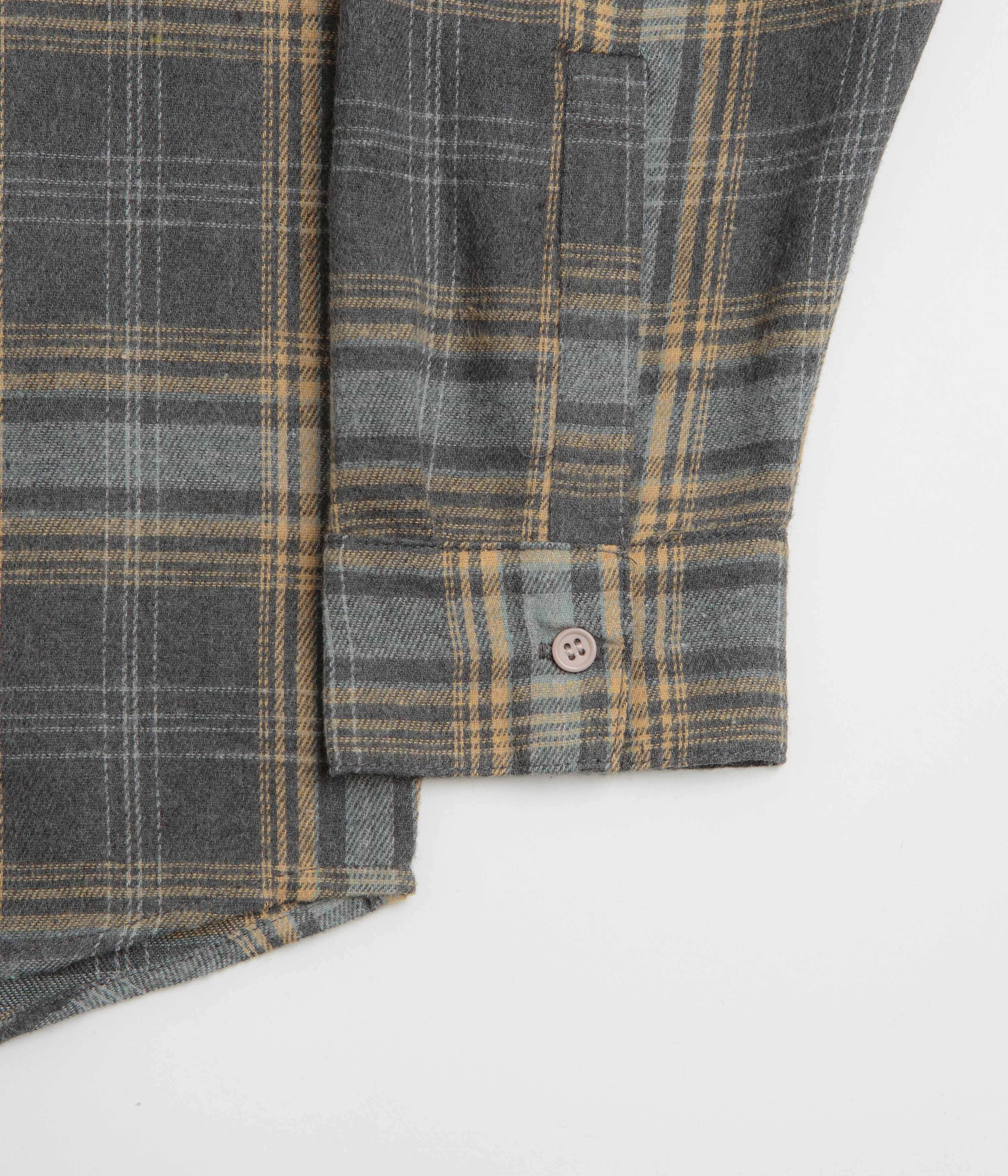 Stan Ray Flannel Shirt - Charcoal Plaid Sleek Style