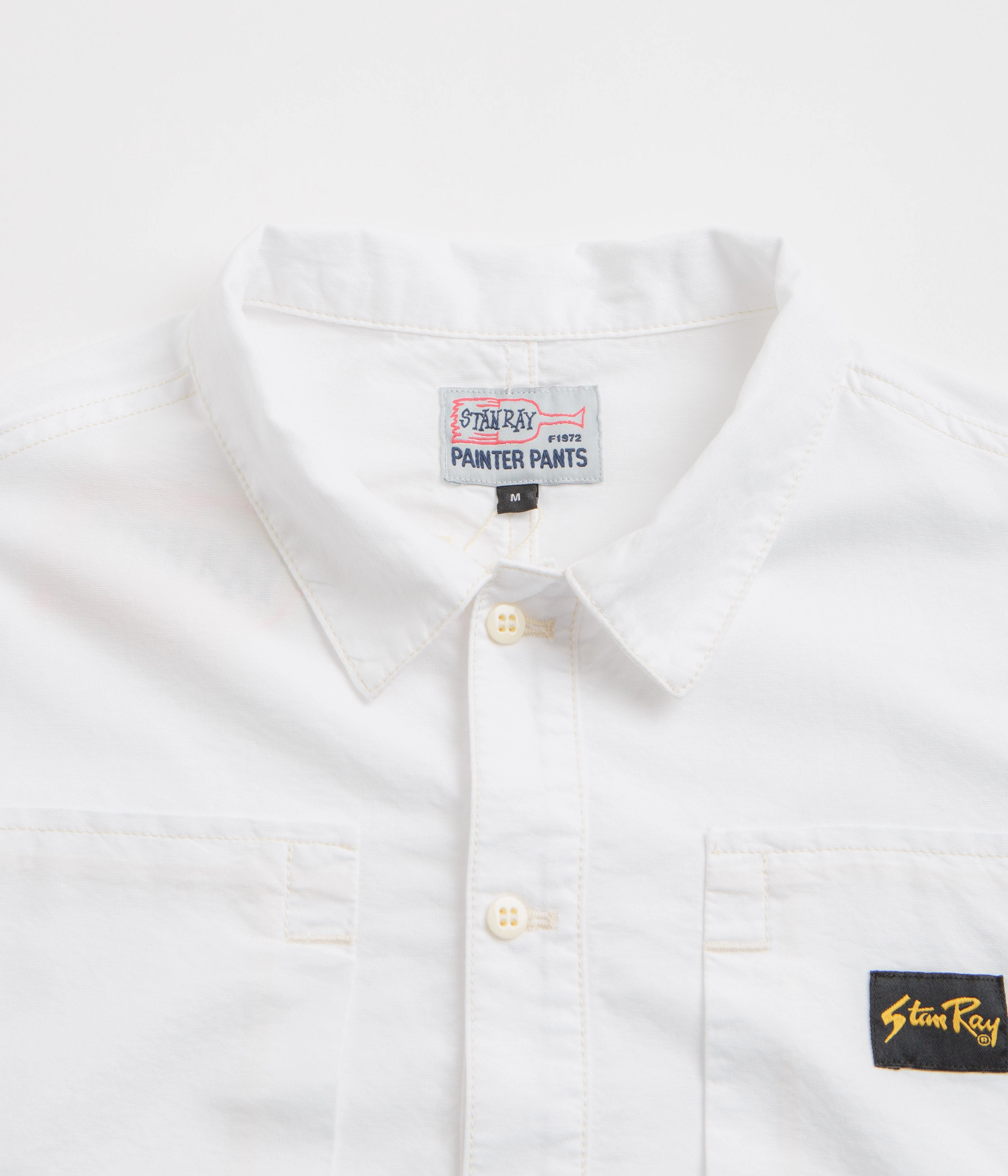 Stan Ray Painters Pop Over Shirt - Natural Cotton Oxford Relaxed Wear Sleeveless Cut