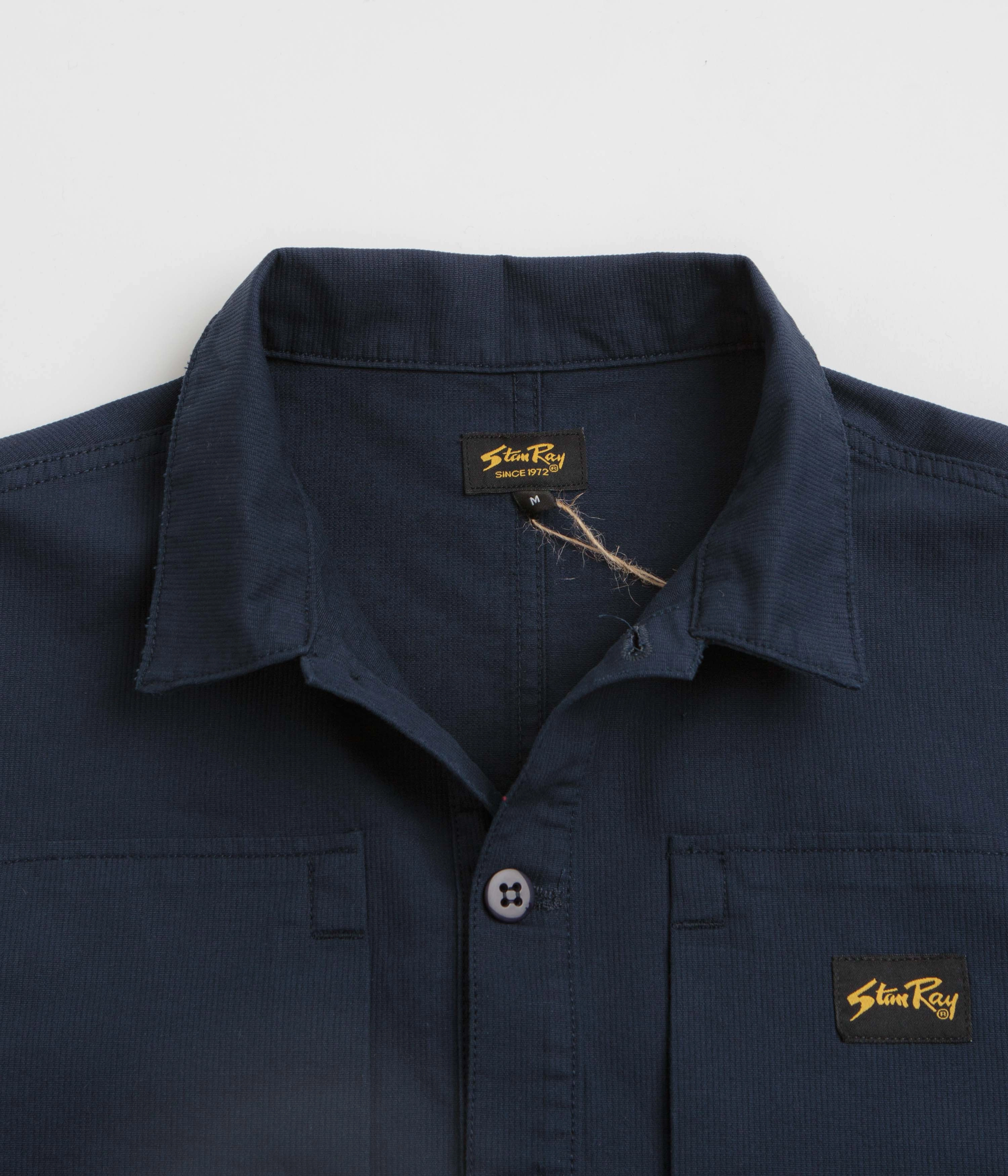 Stan Ray Painters Pop Over Shirt - Navy Bedford Lightweight Fabric