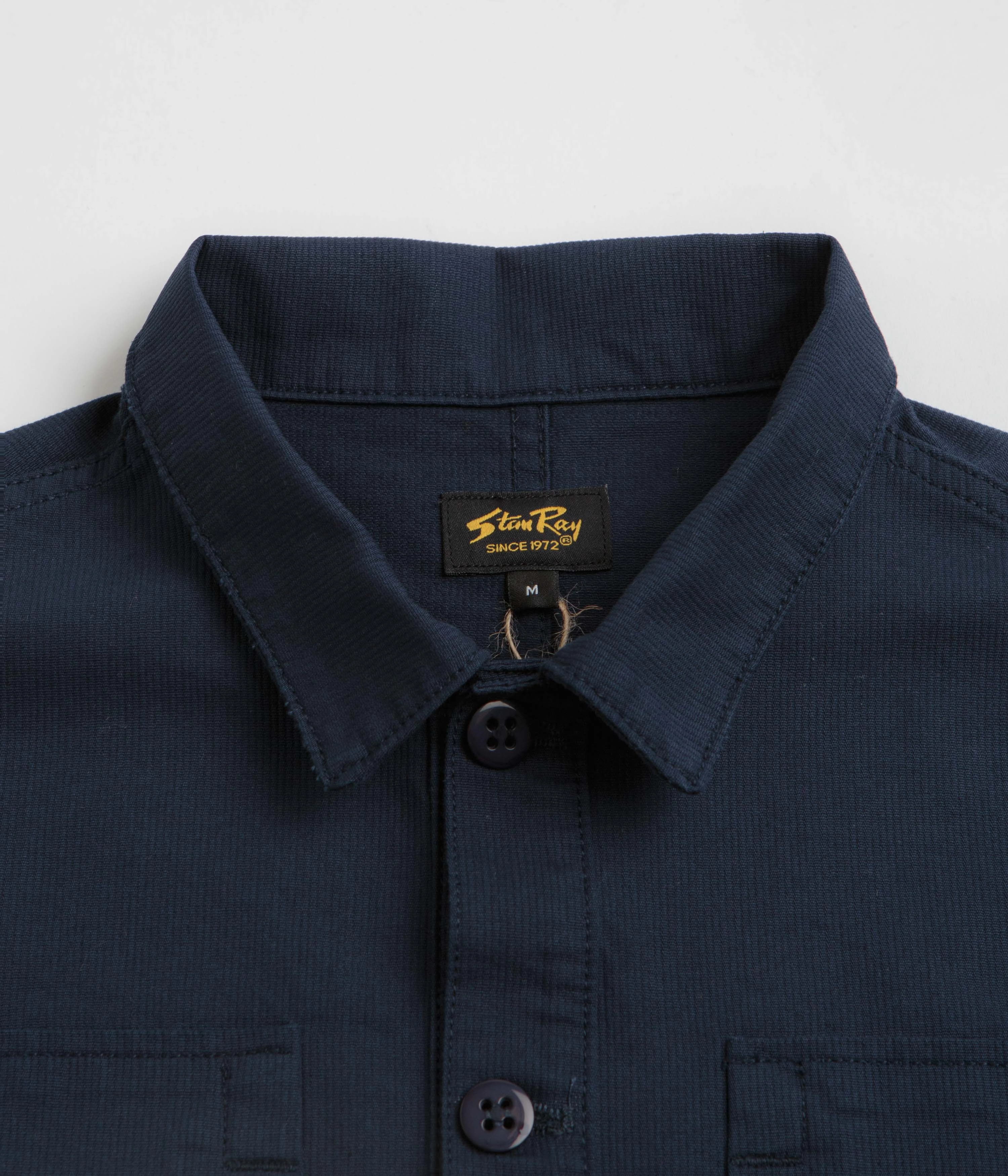 Sustainable Dye Process Stan Ray Painters Pop Over Shirt - Navy Bedford