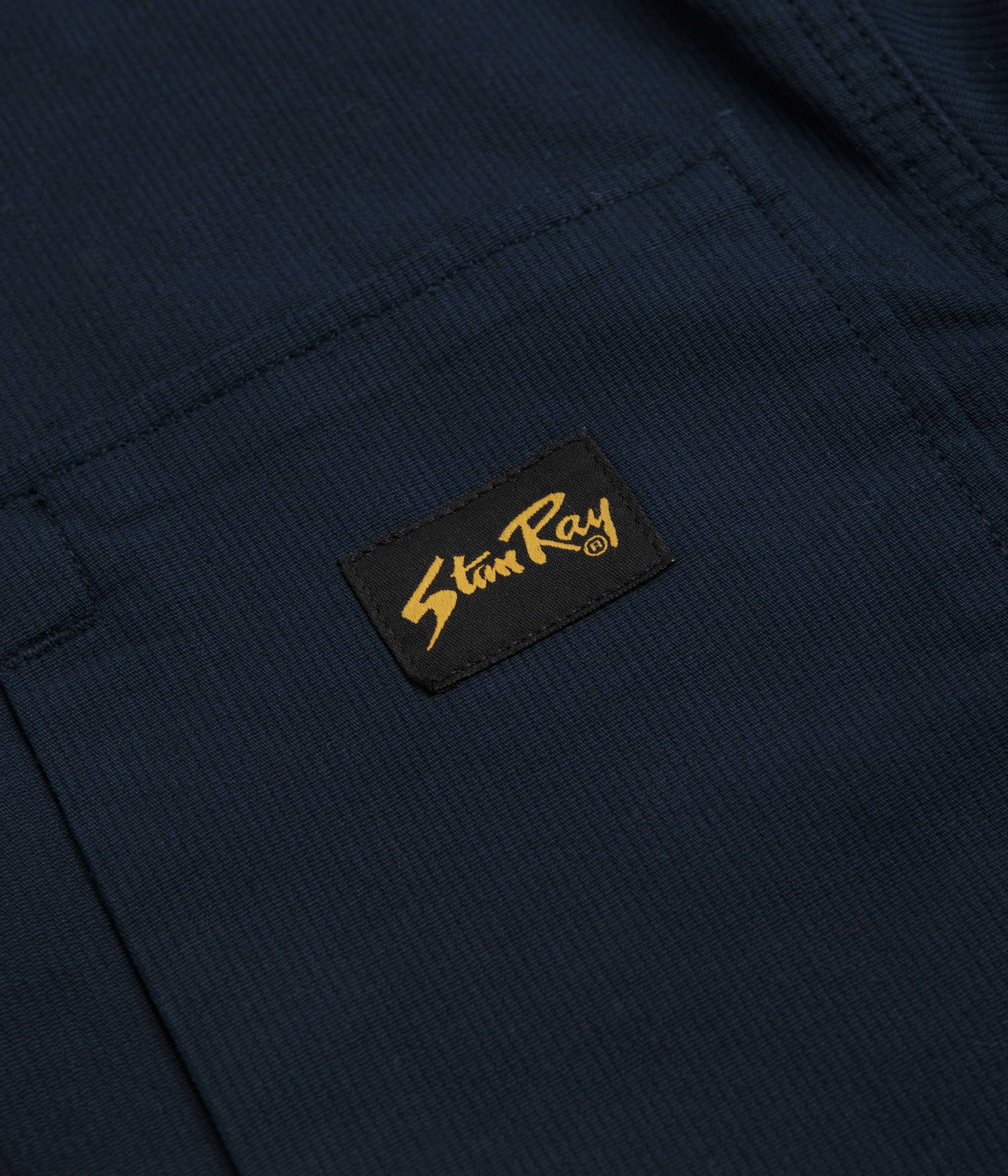 formal dinner Earthy Hue Stan Ray Painters Pop Over Shirt - Navy Bedford