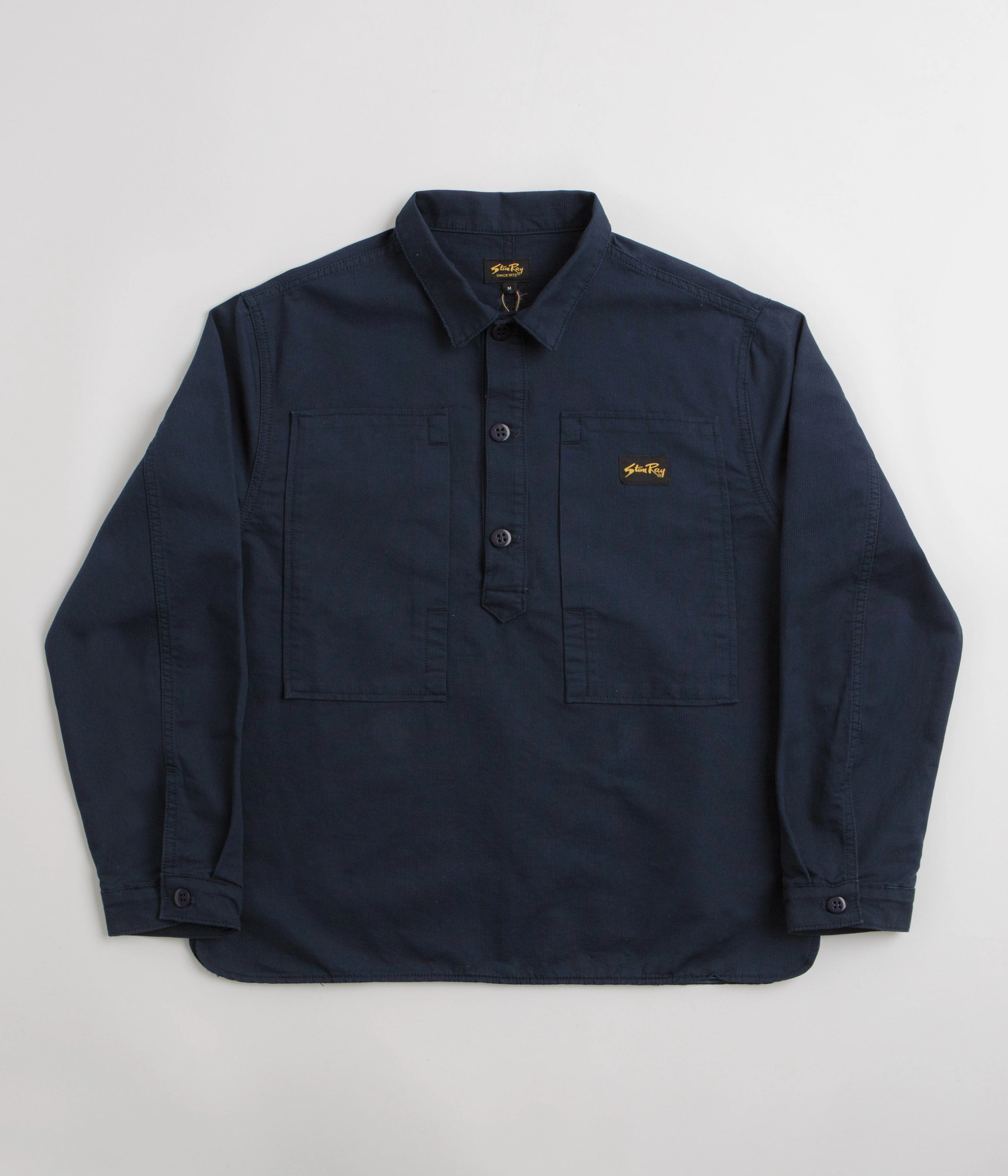 Stan Ray Painters Pop Over Shirt - Navy Bedford Corporate Wear Eco Dye Technique