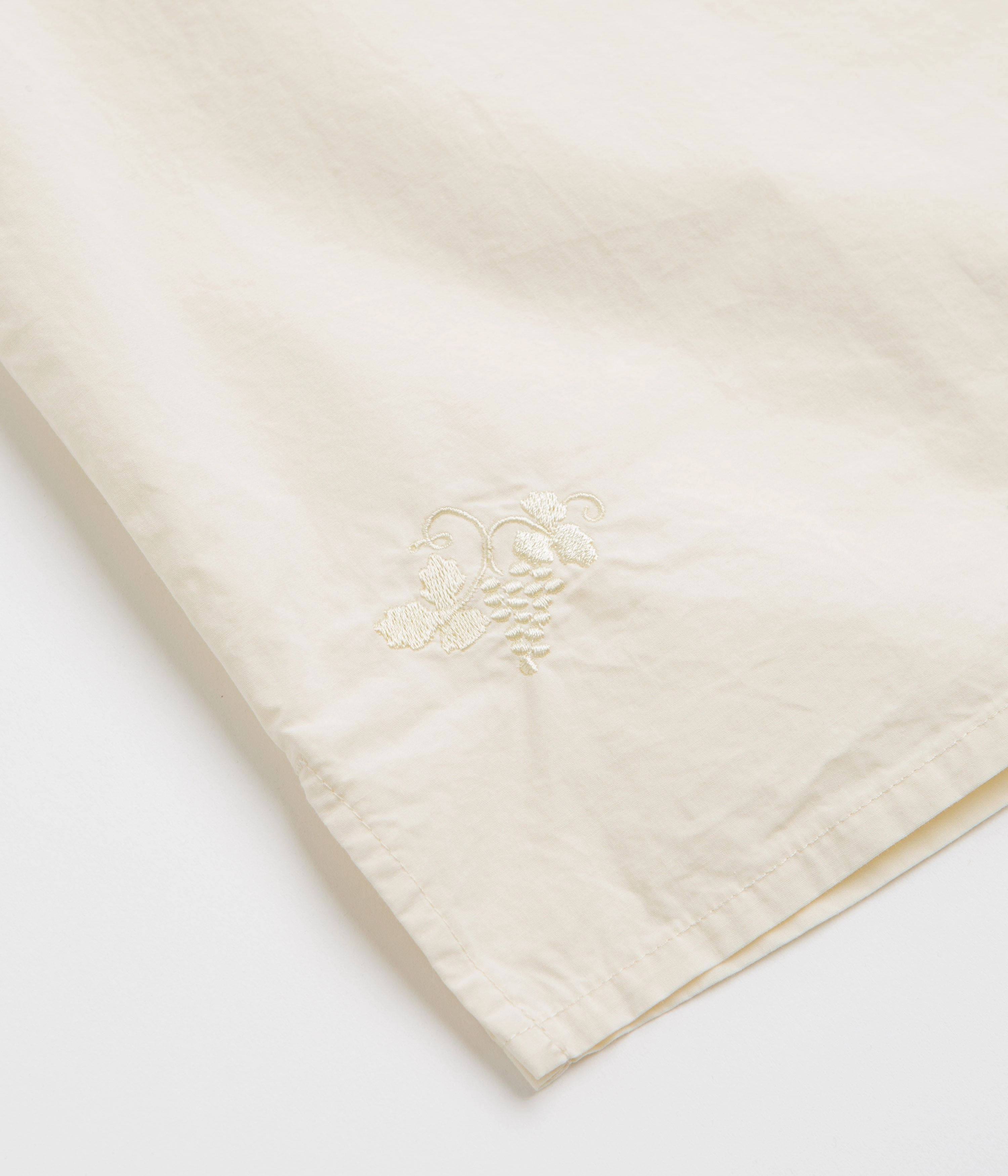 Stan Ray Short Sleeve Bowling Shirt - Natural / Matt Black Polished Finish Sporty Look