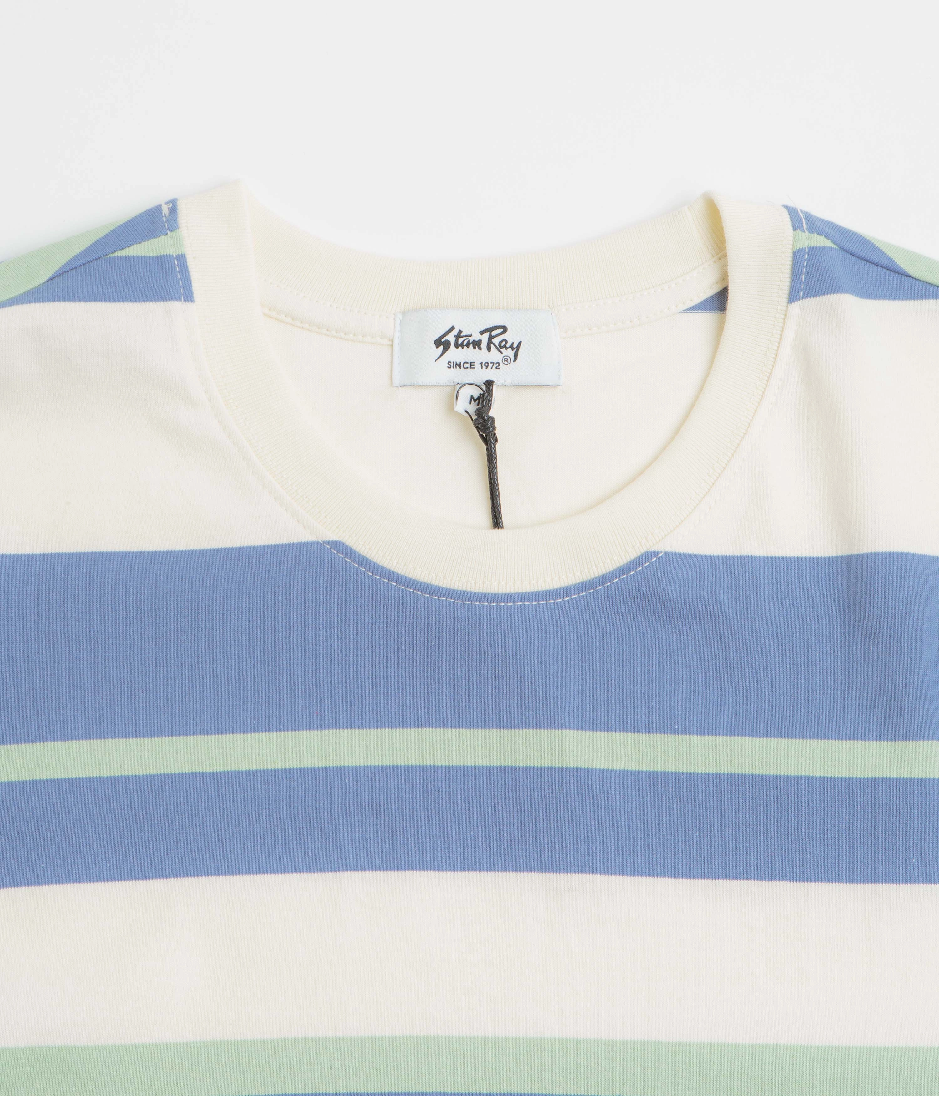 Stan Ray Stripe T-Shirt - Natural Moisture Wicking Fabric festival venue