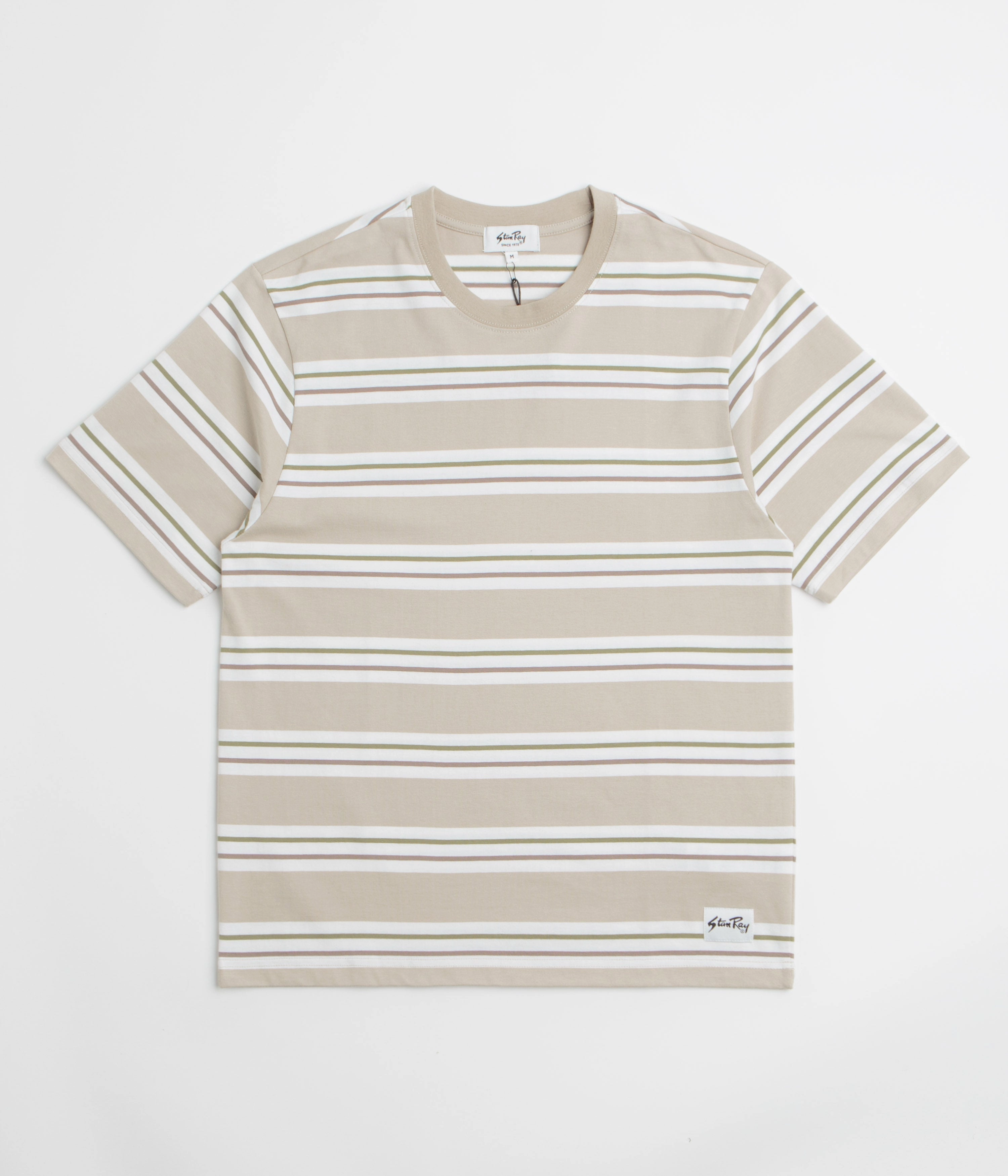 Stan Ray Stripe T-Shirt - Peyote Asymmetrical hem Outdoor Event