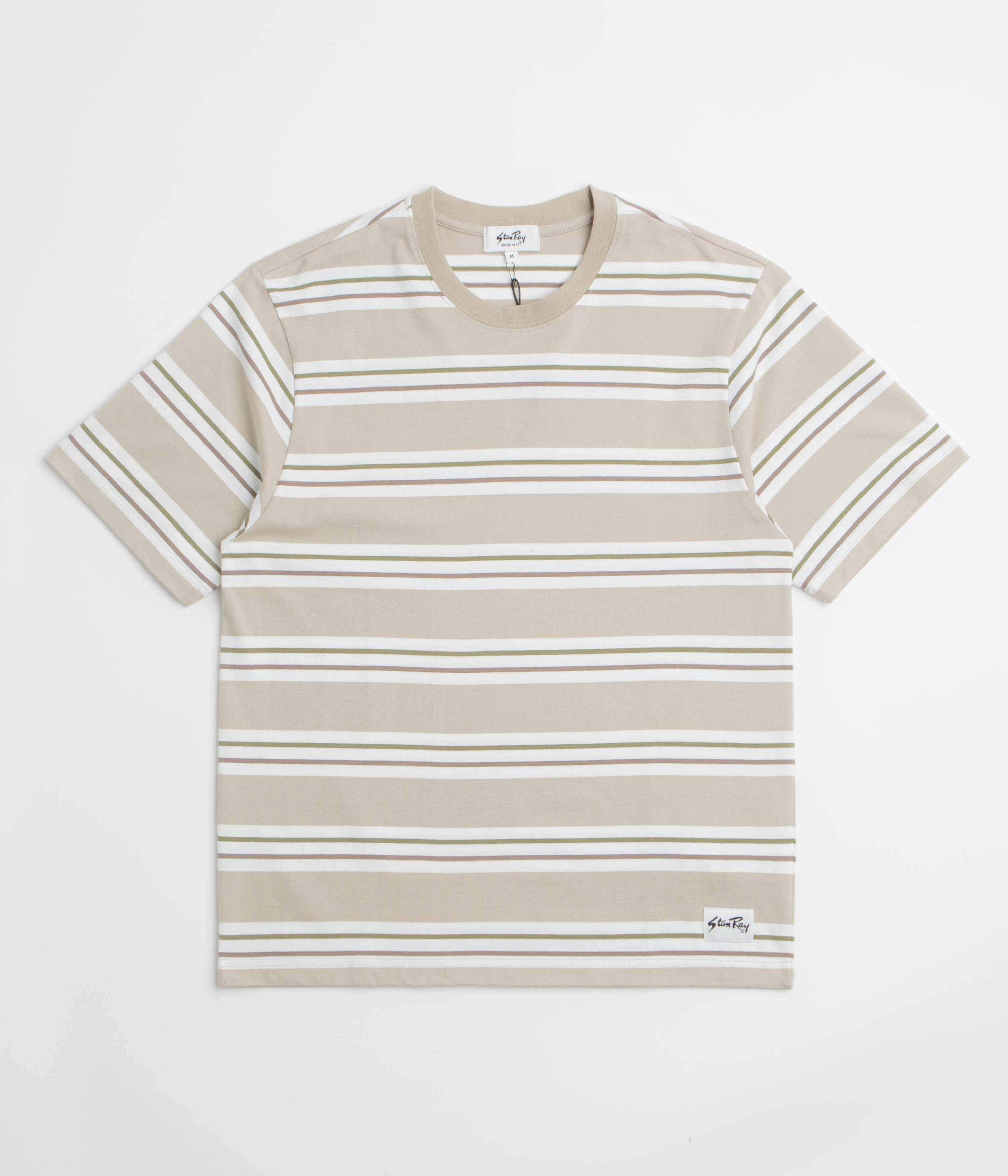Plus Size Formal Style Stan Ray Stripe T-Shirt - Peyote