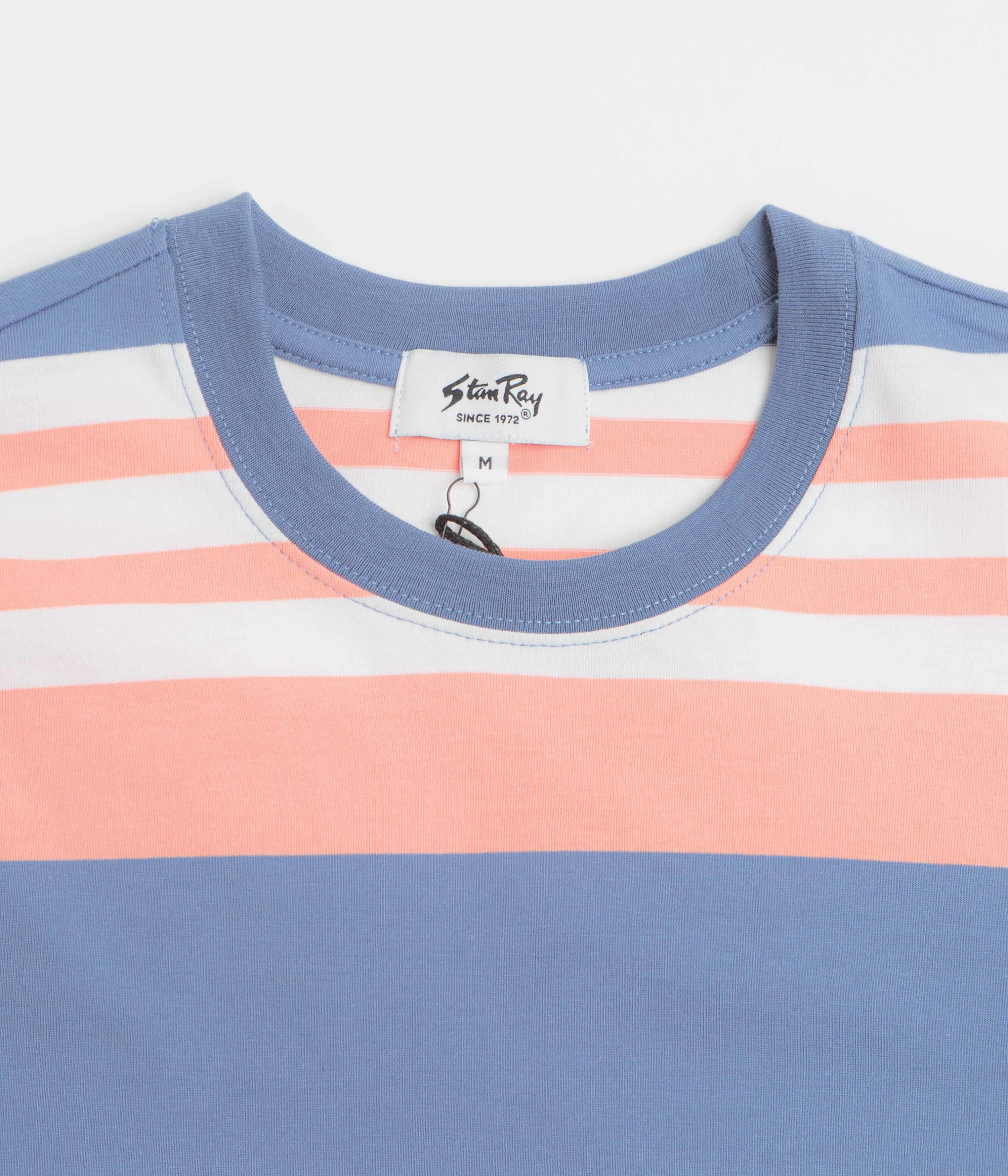 Sturdy stitching city break Stan Ray Stripe T-Shirt - Washed Red