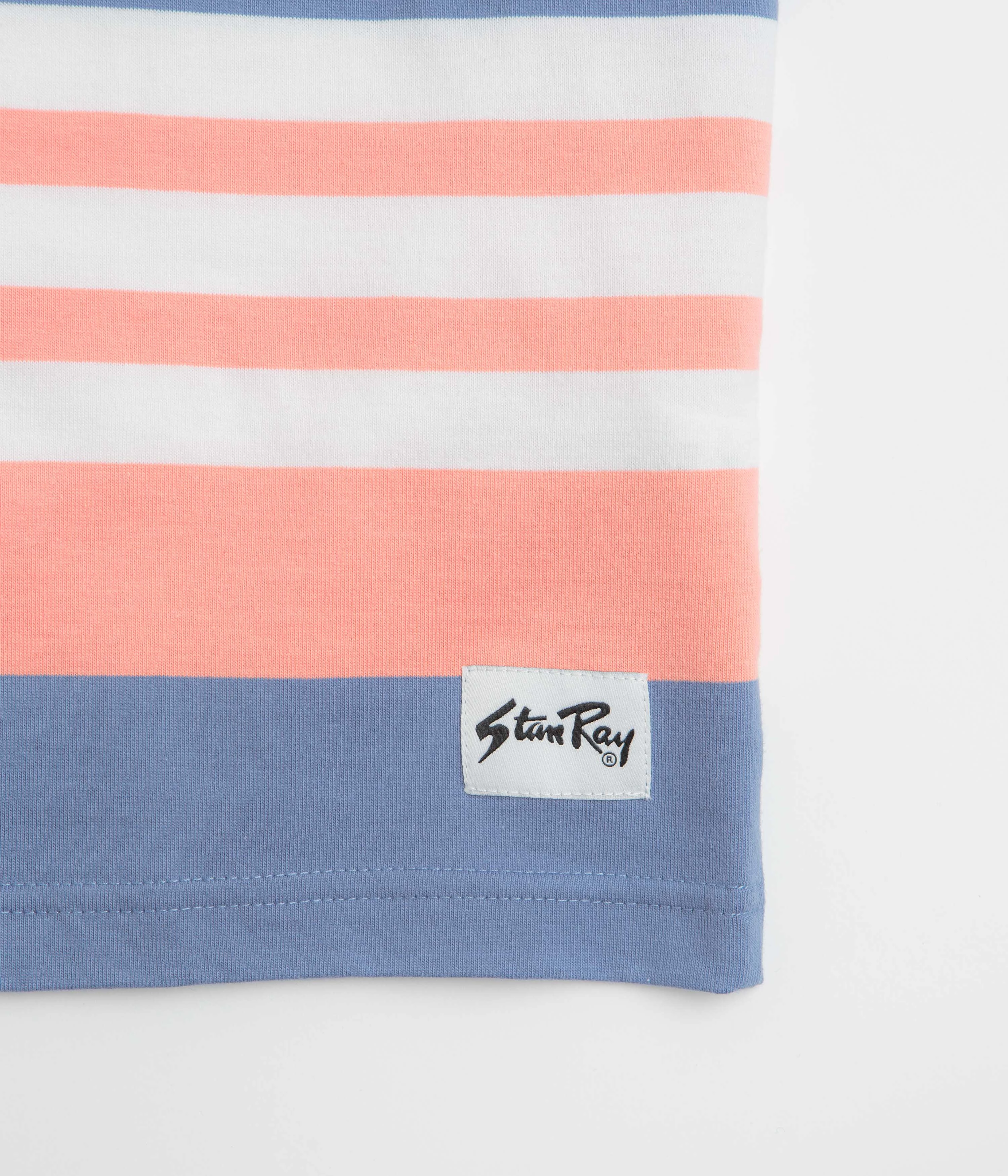 cuffs Airbnb event Stan Ray Stripe T-Shirt - Washed Red