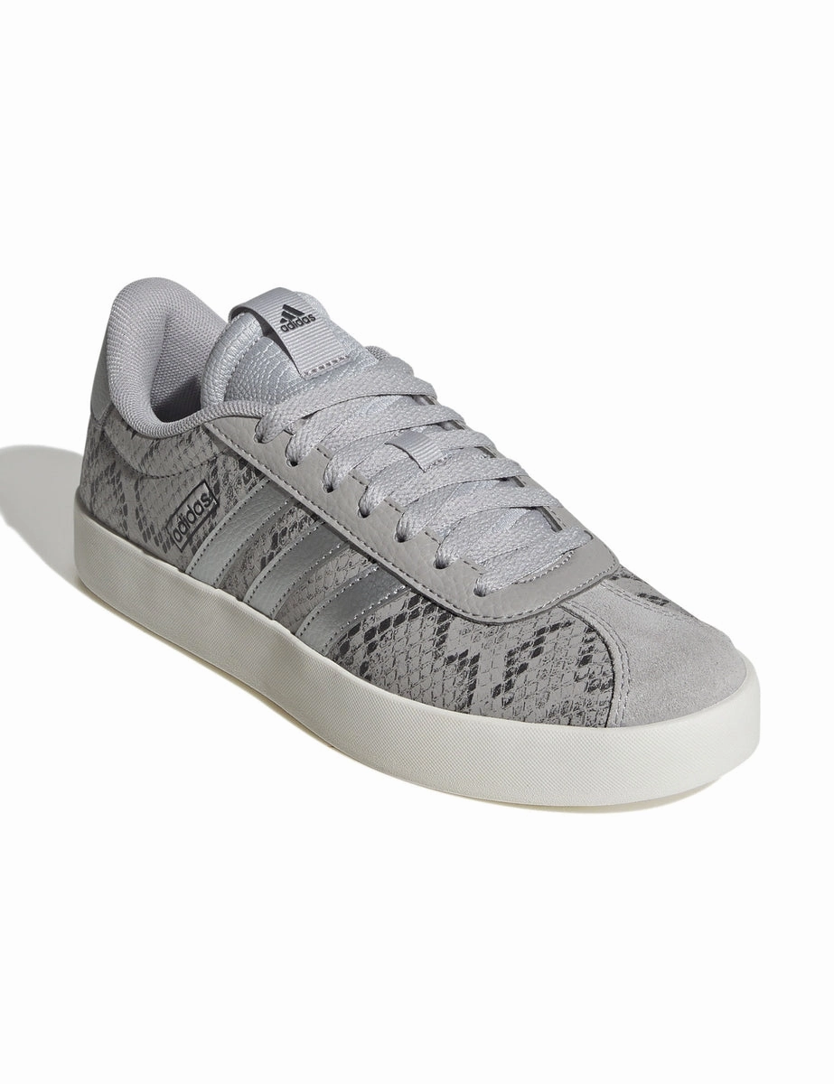 VL Court 3.0 Shoes - Grey Two/Silver Metallic/Off White Minimal Design