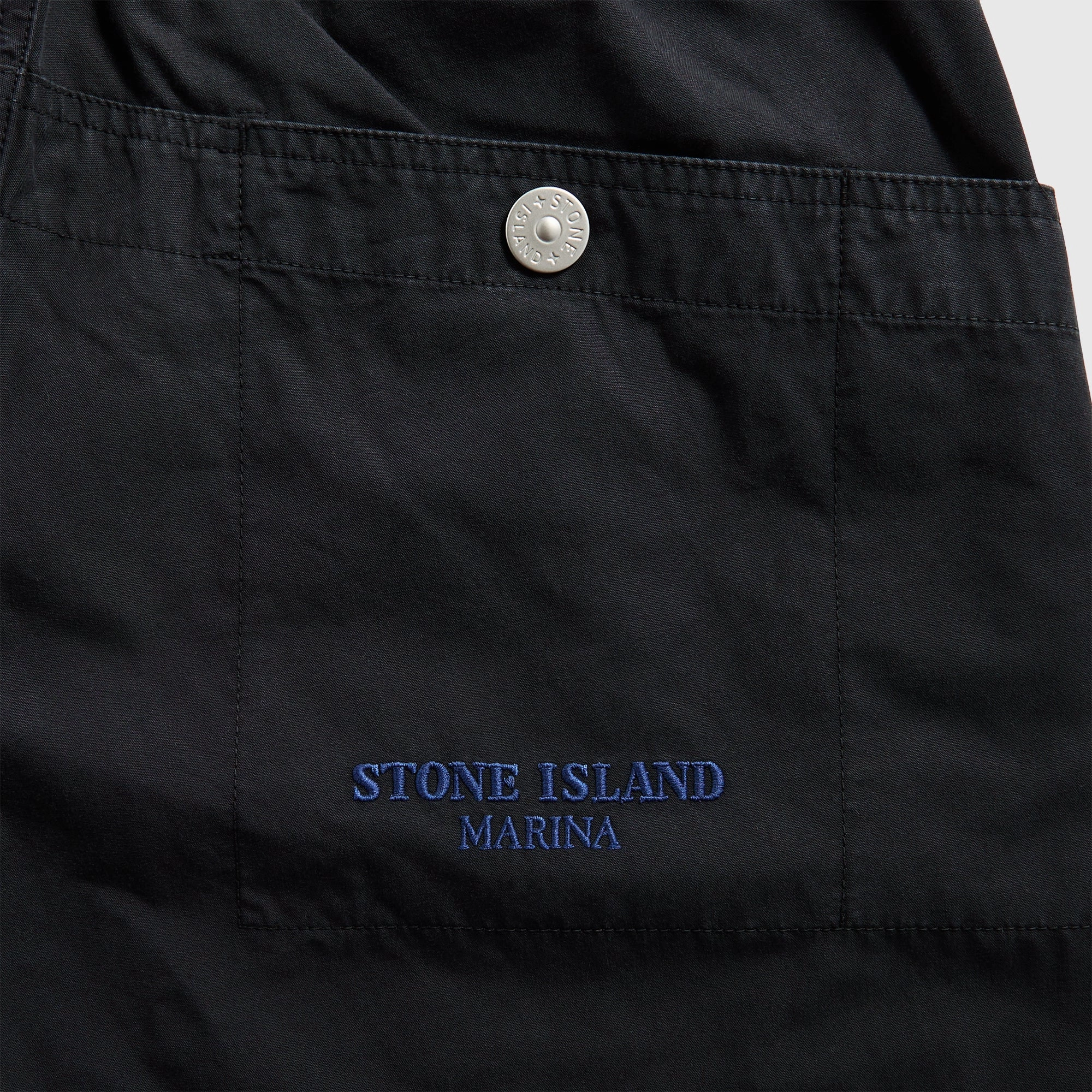 Stone Island Organic Cotton Tela Garment Dyed Marina Trouser - Navy Blue Day Adventure Sleek Look