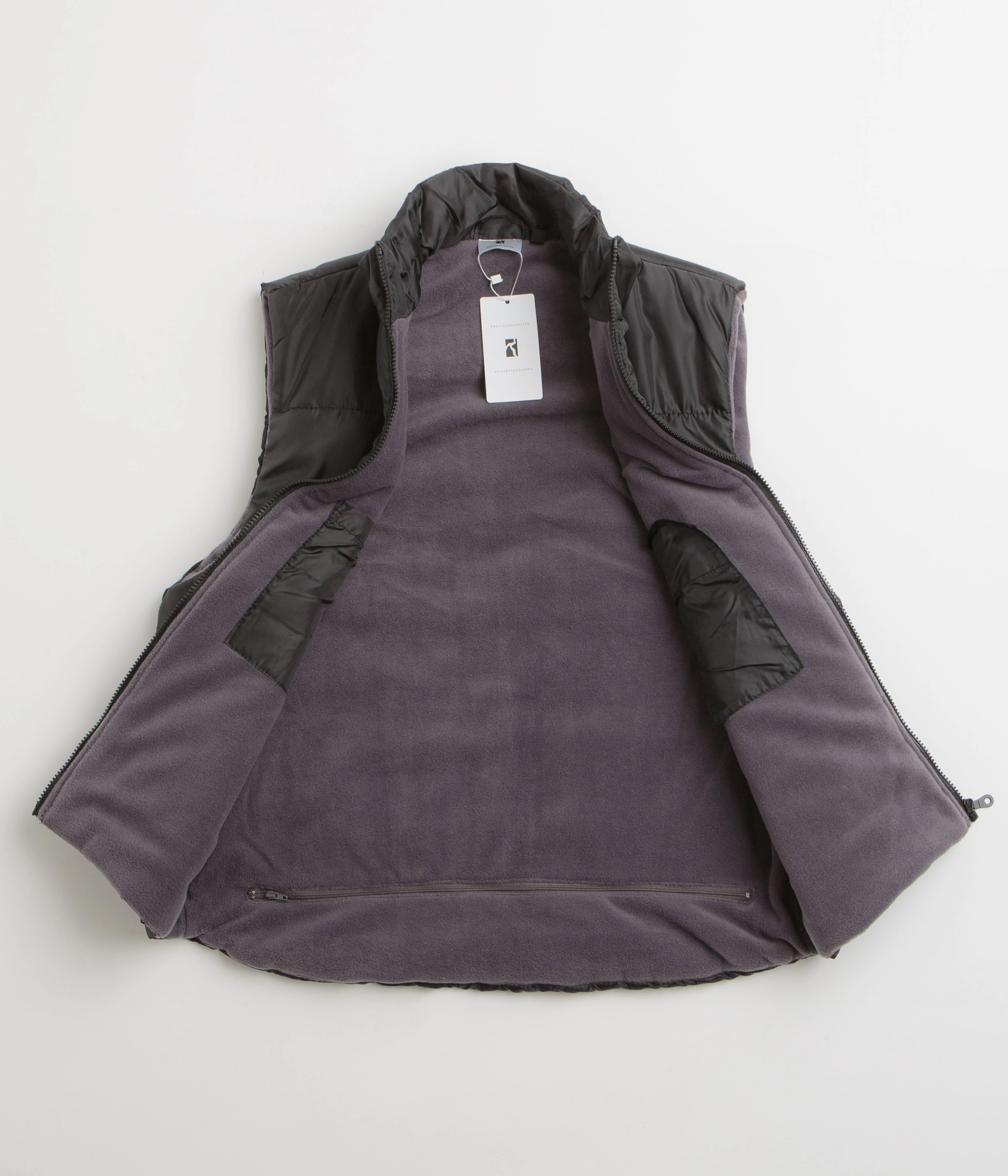 Poetic Collective Puffer Vest - Black Camp Ready