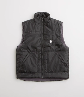 Water-Resistant Wear Poetic Collective Puffer Vest - Black