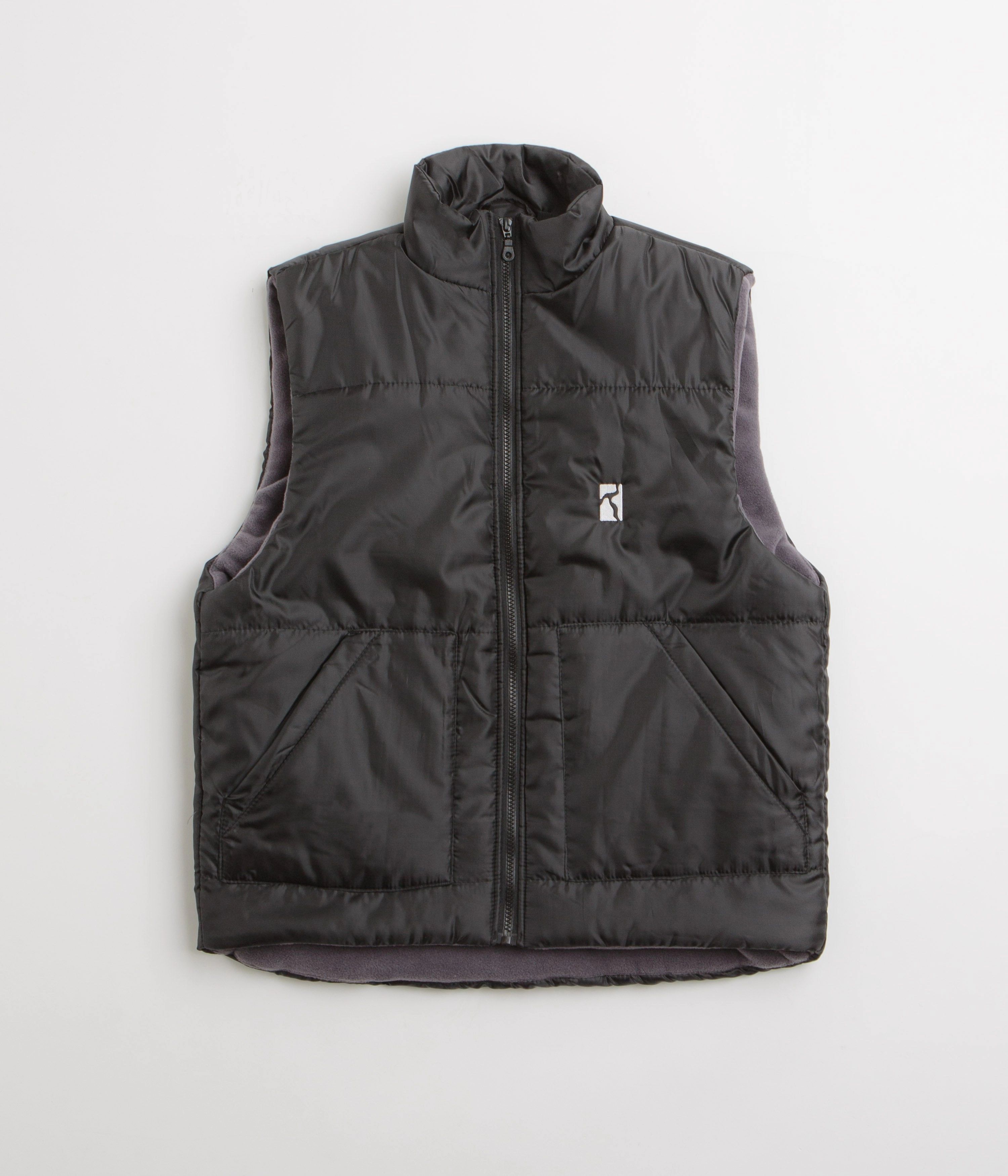 Water-Resistant Wear Poetic Collective Puffer Vest - Black