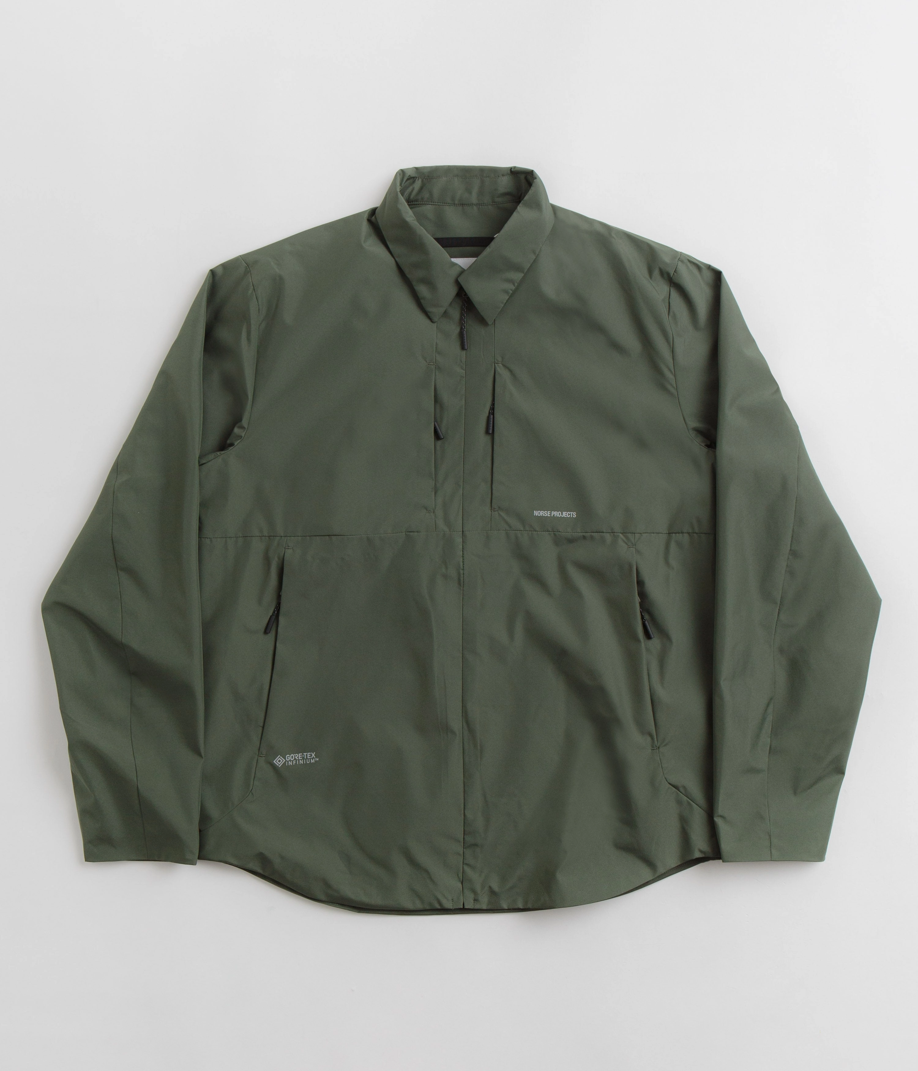 Norse Projects Jens Gore-Tex Infinium Insulated Shirt Jacket - Spruce Green Mountain Conditioner