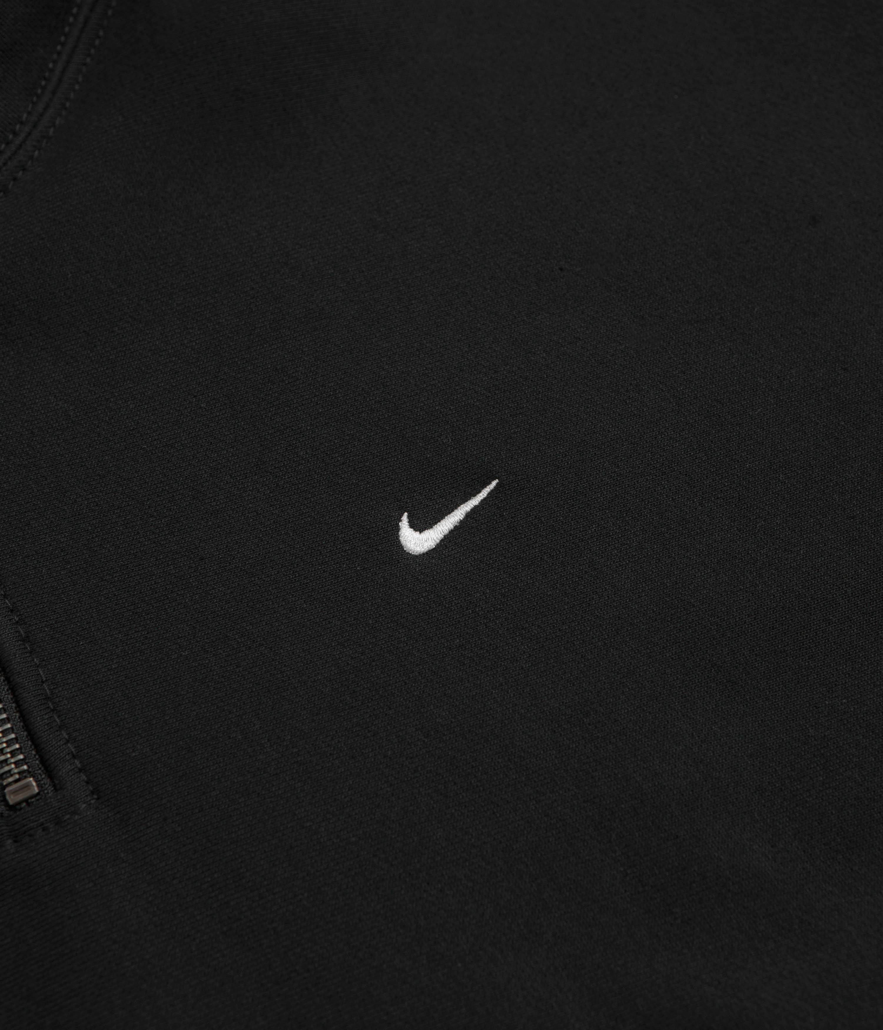 product graduation pride Nike Solo Swoosh Quarter Zip Sweatshirt - Black / White