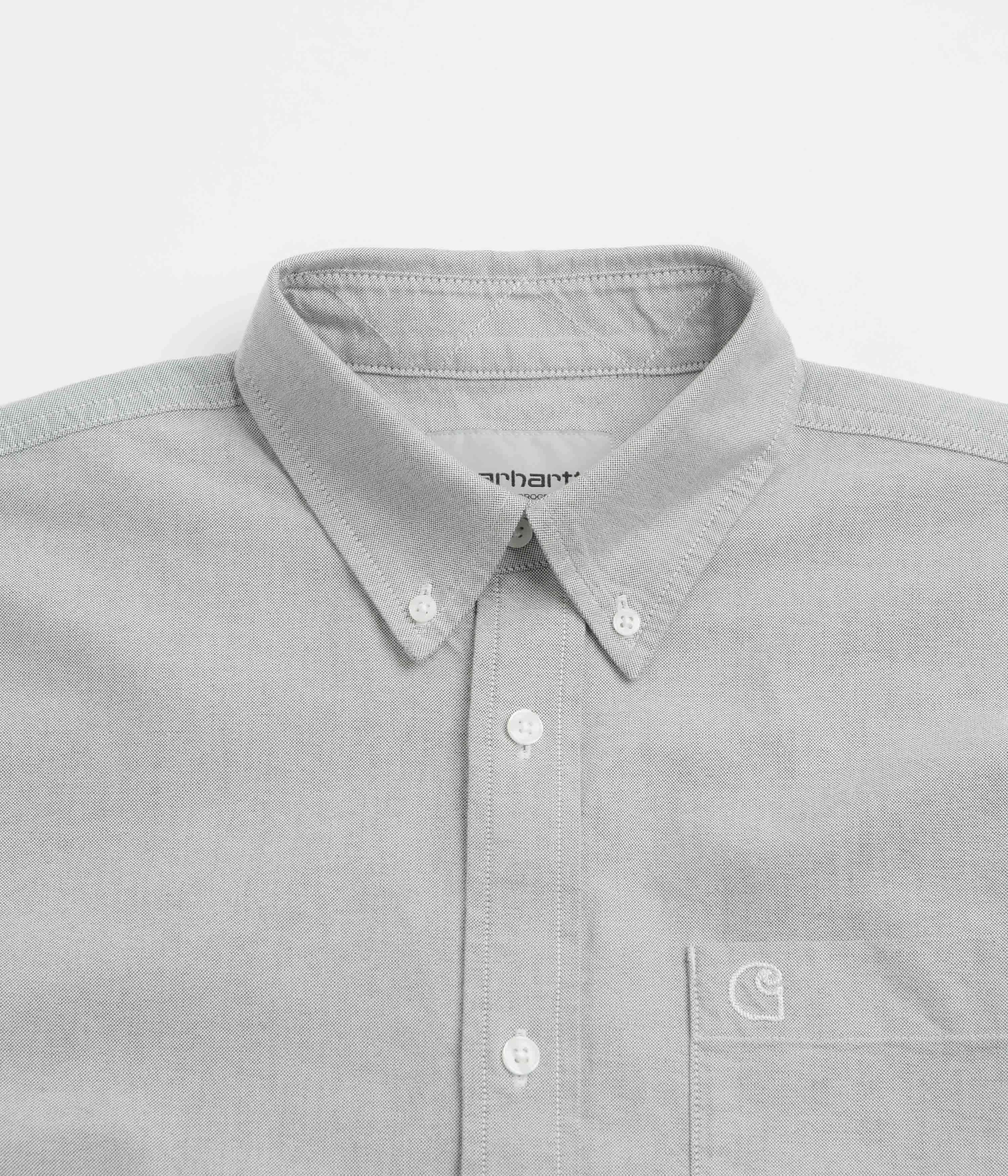 Carhartt Braxton Short Sleeve Shirt - Graphite / Wax Comfy Layer Wrinkle-Resistant