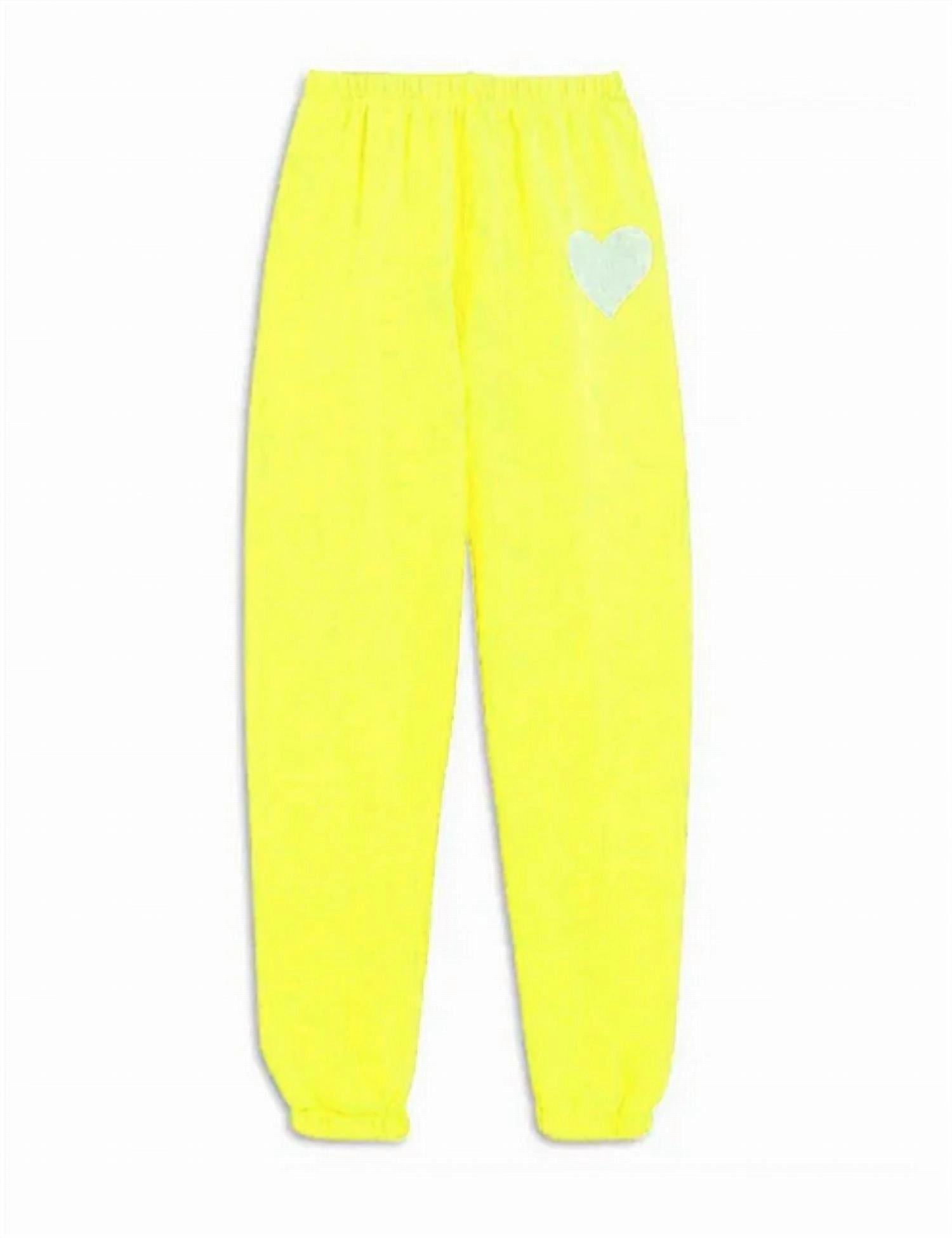 Casual Performance RecyclablePackaging Girls Shane Sweatpant In Neon Yellow