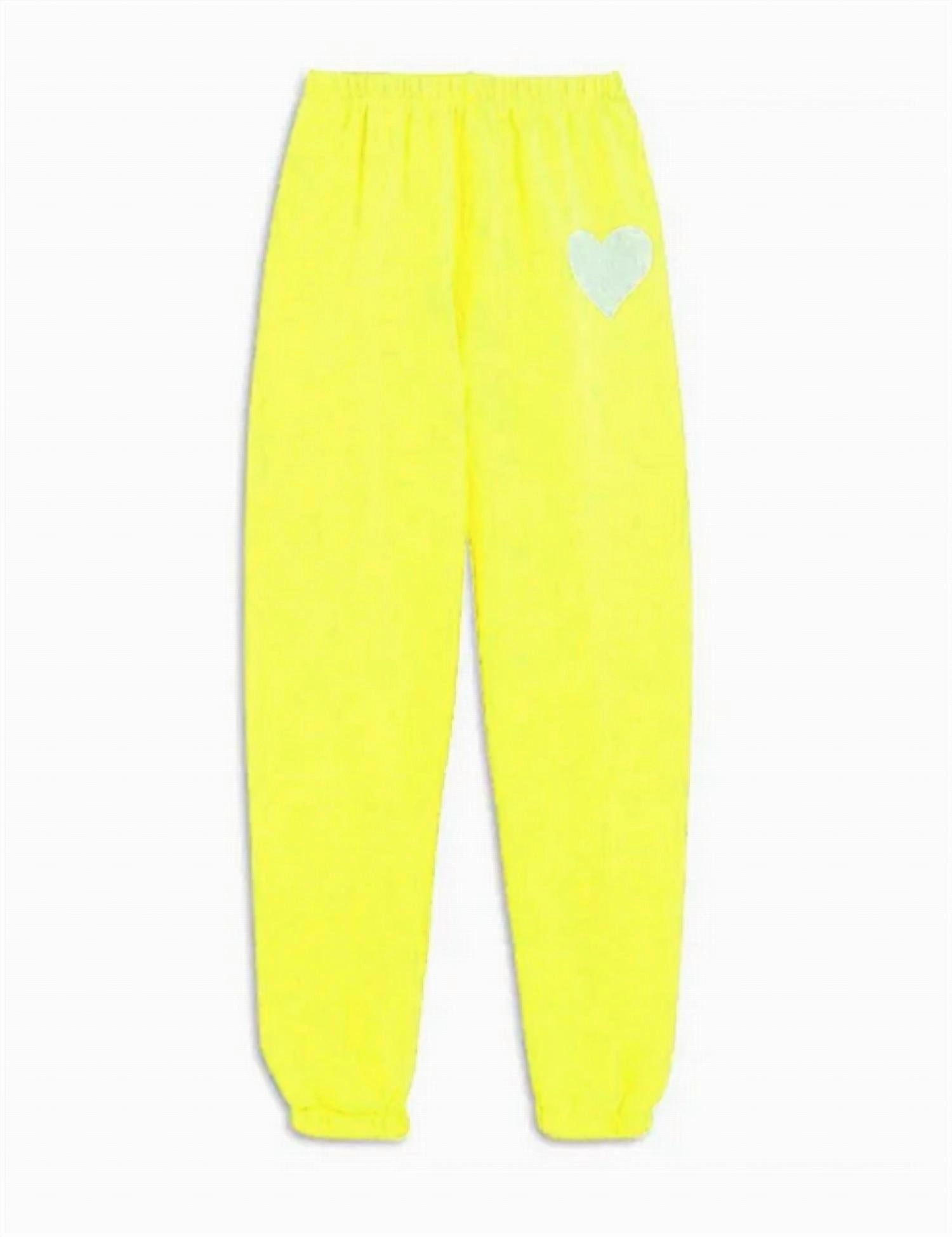 Urban Flex Girls Shane Sweatpant In Neon Yellow
