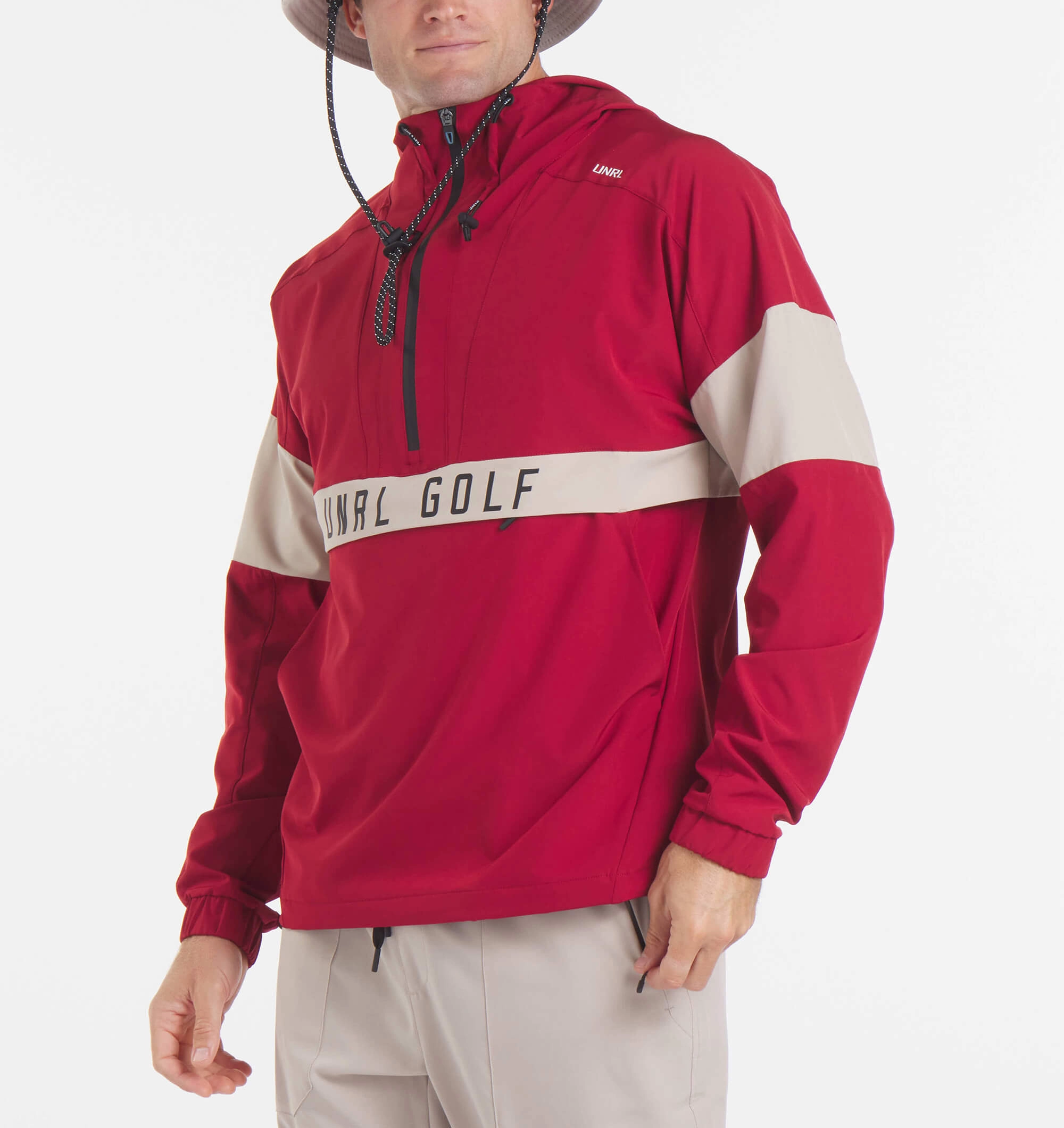UNRL Golf DWR Track Jacket CrossGrain Fabric