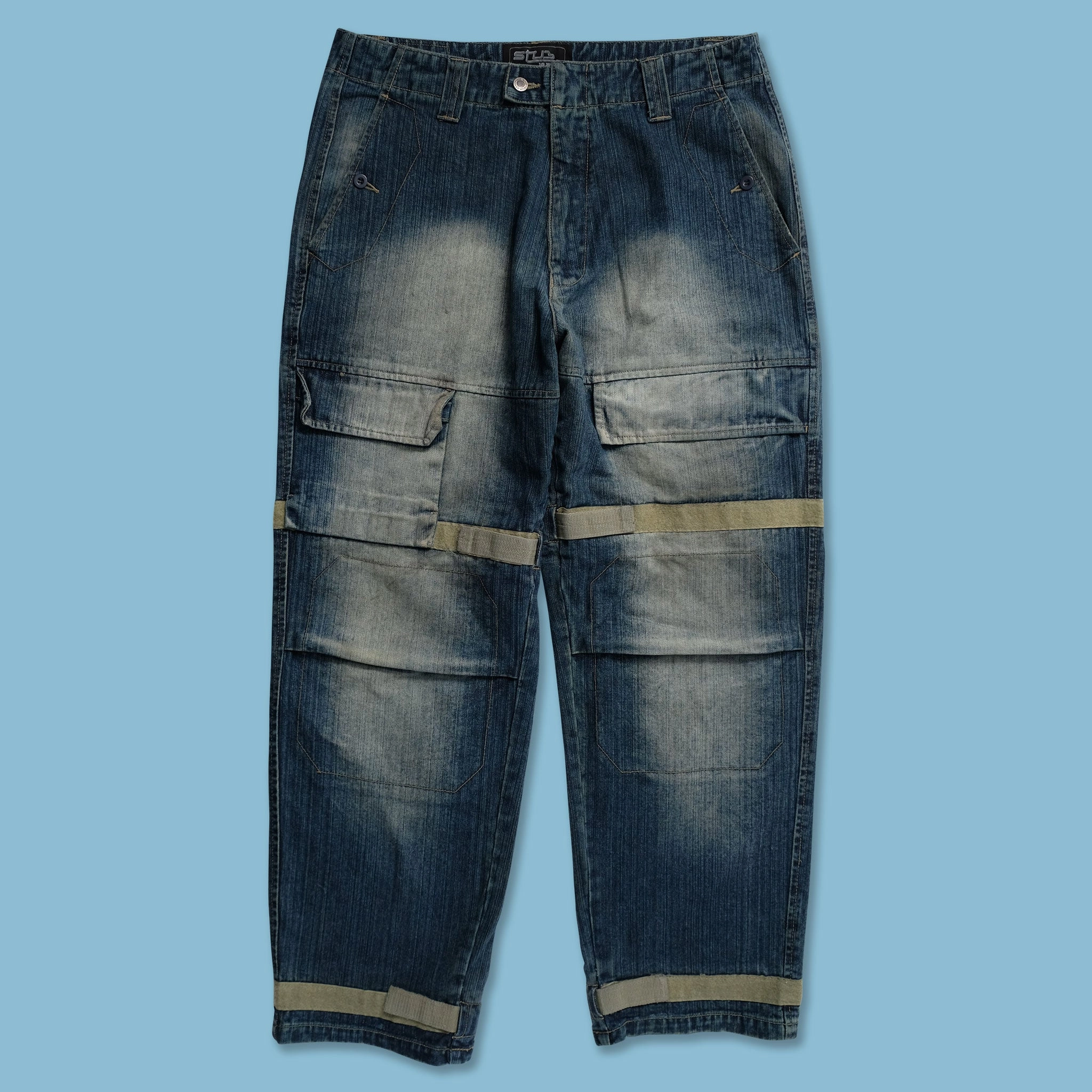 Y2K Cargo Baggy Pants 38x33 Comfort Wear Stay Active