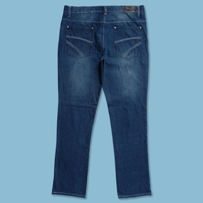 Quick Comfort Design Simple Cut Y2K Denim Pants 36x34