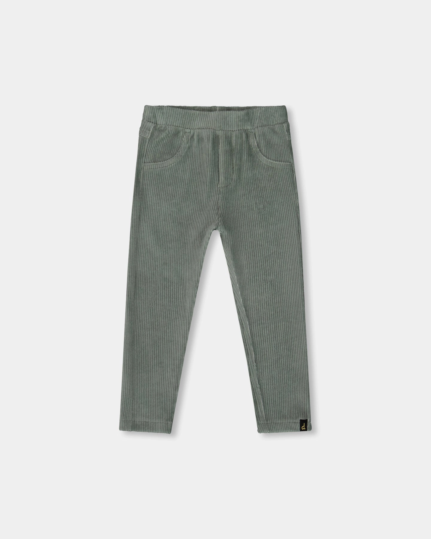 Sporty Stretch Fit Stretch Velour Tregging Jade Green