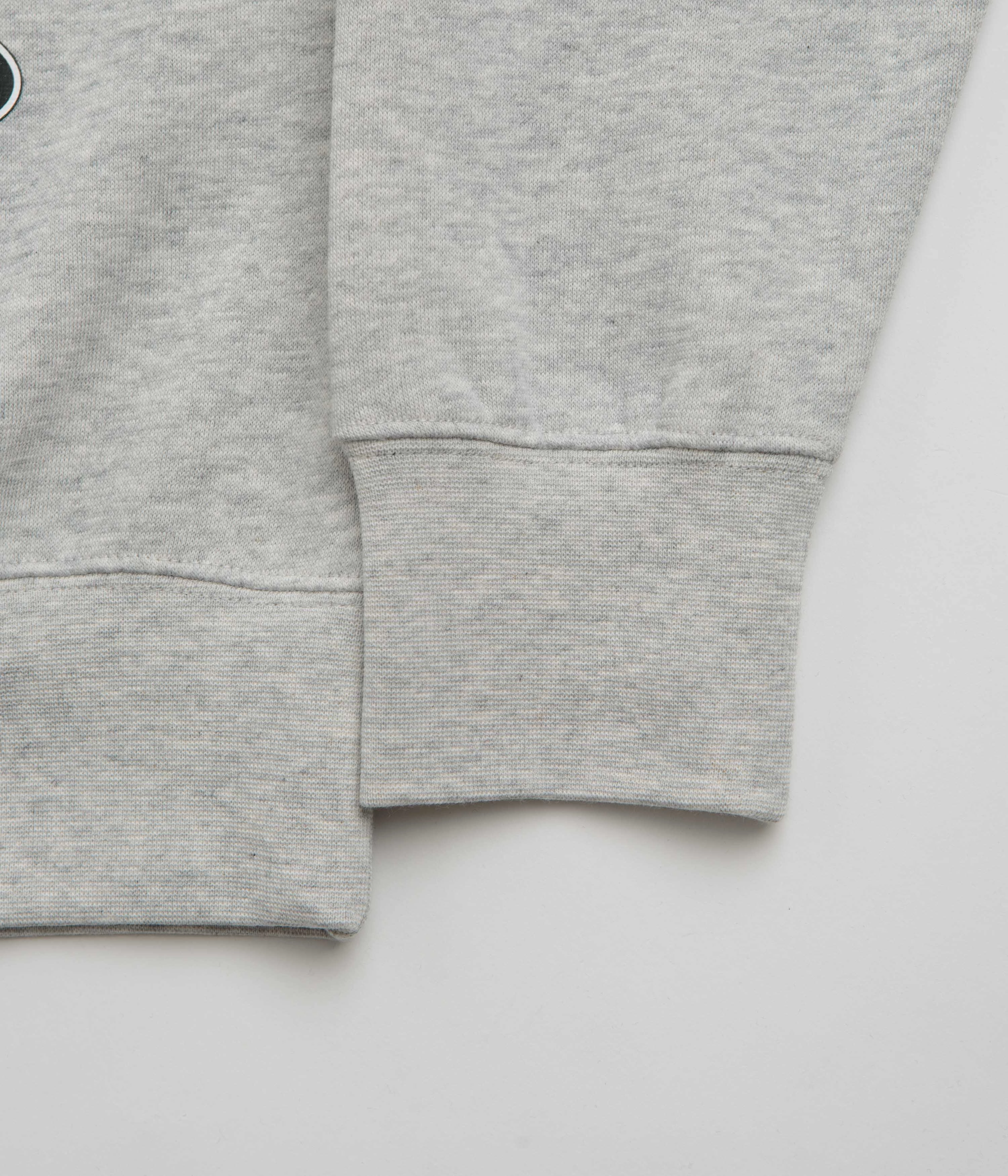 Printed HUF Greddy Showcase Crewneck Sweatshirt - Heather Grey