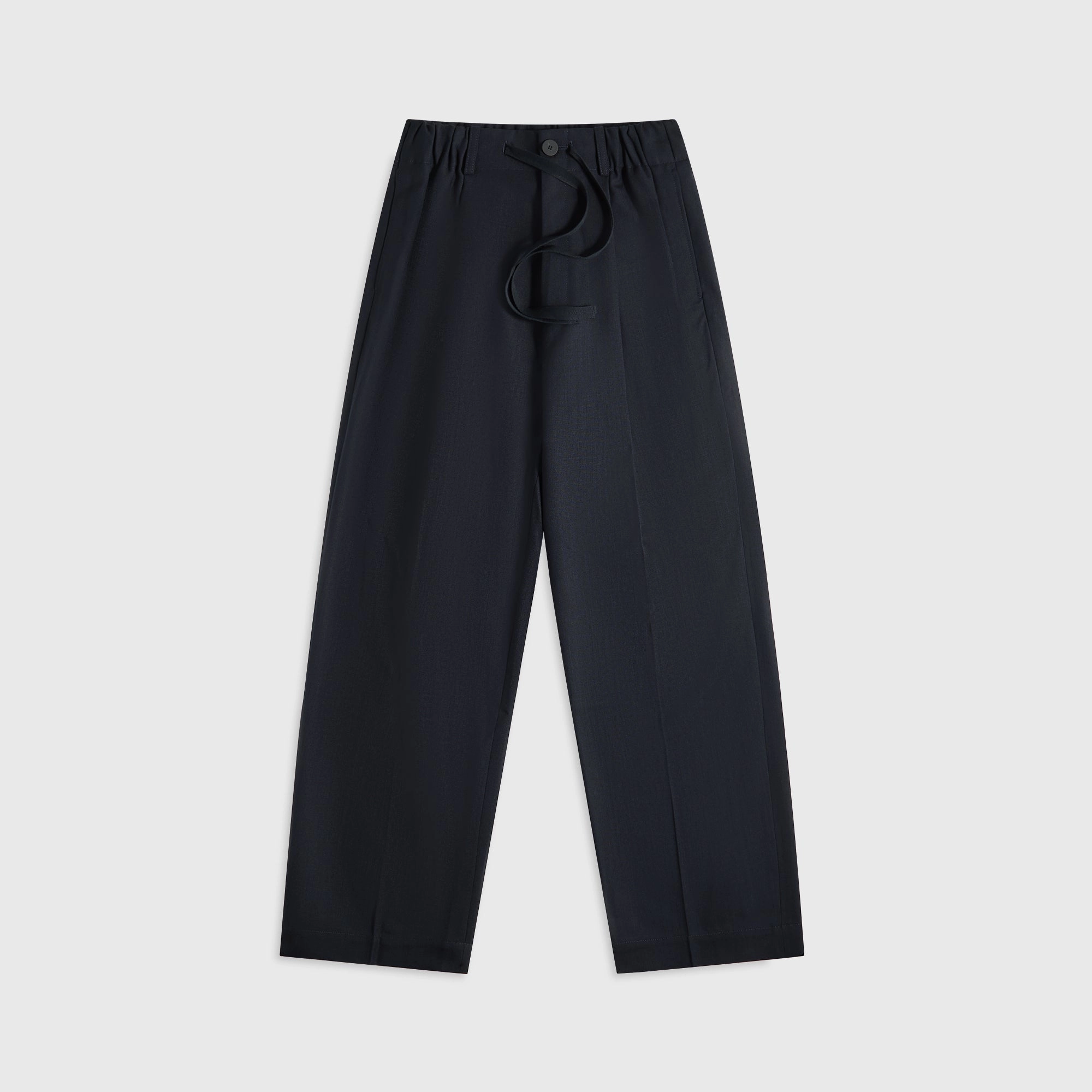 Studio Nicholson Noam Tropical Wool Pant - Darkest Navy Double Needle Stitching Comfortable Movement