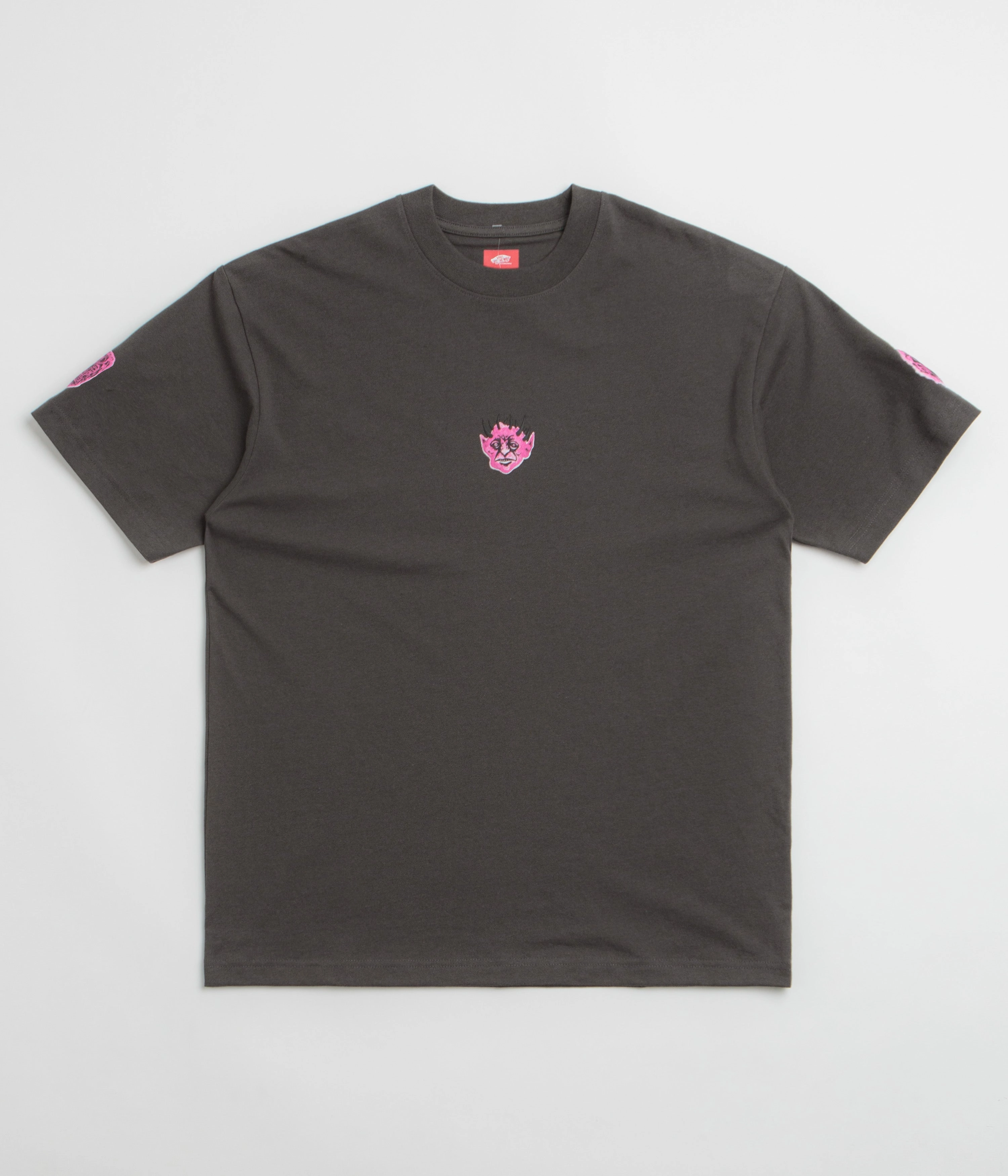 Vans Skate Mike G Goblins T-Shirt - Faded Black Non Iron Cotton Material Moisture Management Ribbing