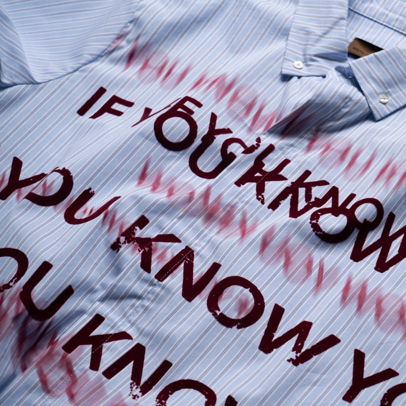 Budget Friendly Coastal Vibes Birth Of Royal Child If You Know Velour Letter Shirt - Blue