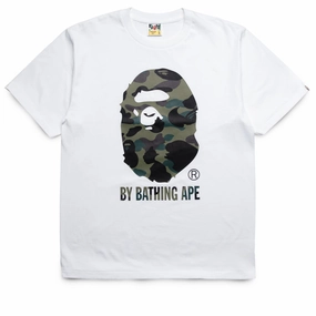 Theatre A Bathing Ape 1st Camo By Bathing Ape Tee - White/Green