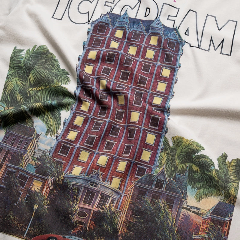 Ice Cream Estate Knit Tee - Whisper White gym clothes Modernity