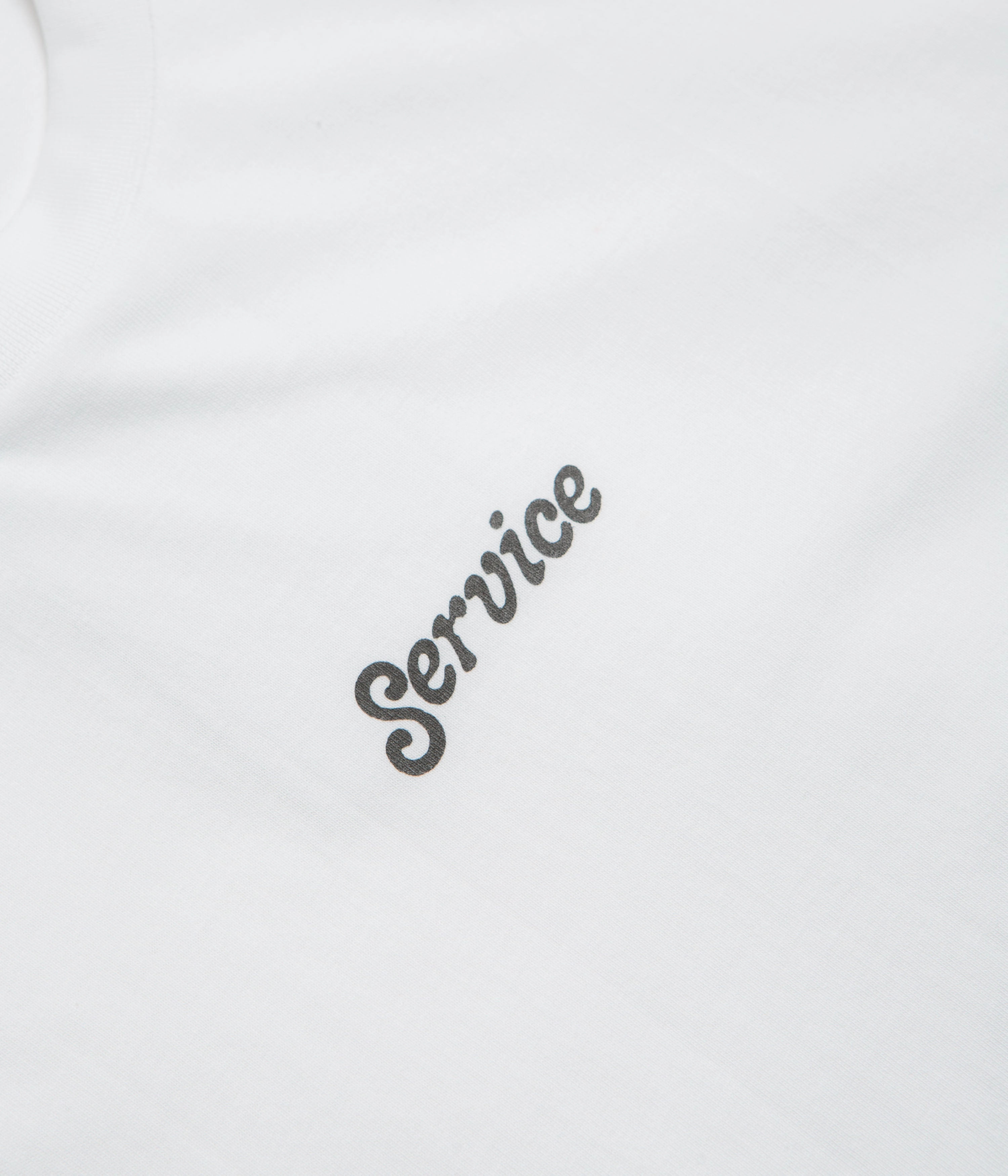 Service Works Service Logo T-Shirt - White male clothing