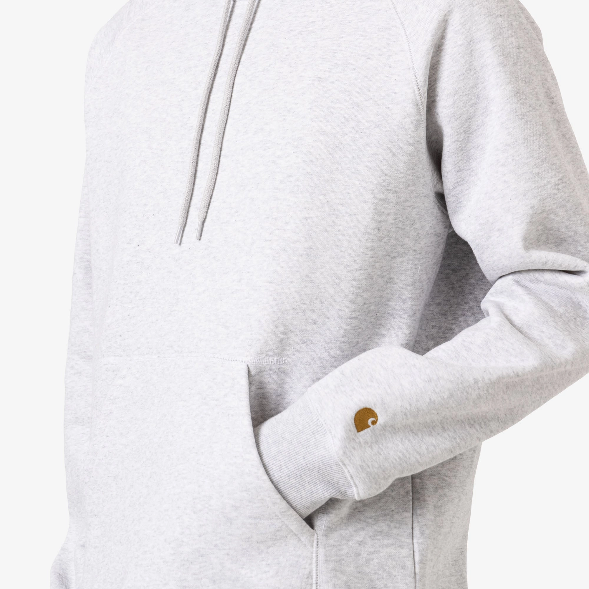 Athletic Wear Modern Sporty Carhartt WIP Chase Hooded Sweatshirt / Ash Heather