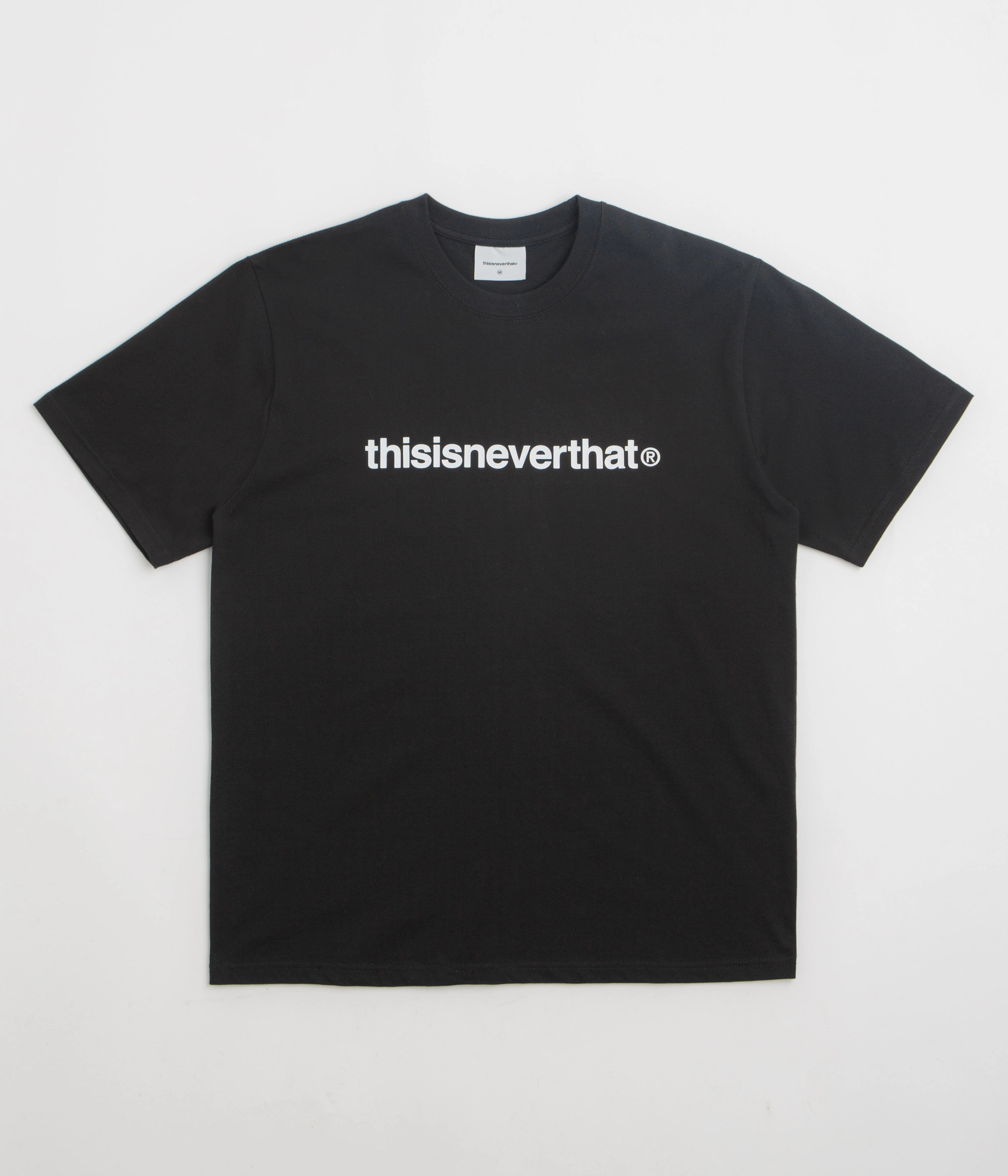 thisisneverthat T-Logo T-Shirt - Black Moisture Management Ribbing basketball venue