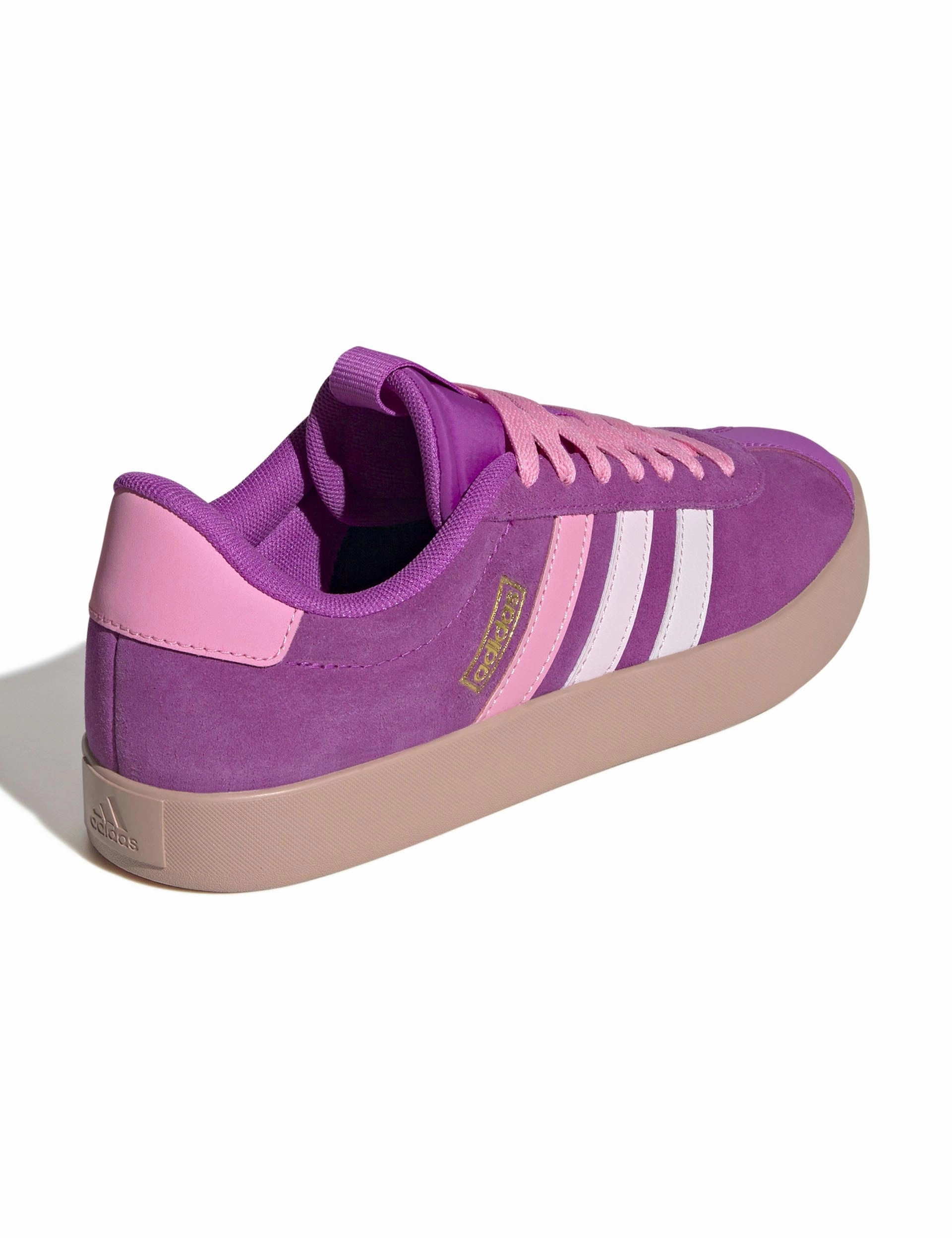 VL Court 3.0 Shoes - Flash Pink/Bliss Pink/Gold Metallic Comfortable Foot