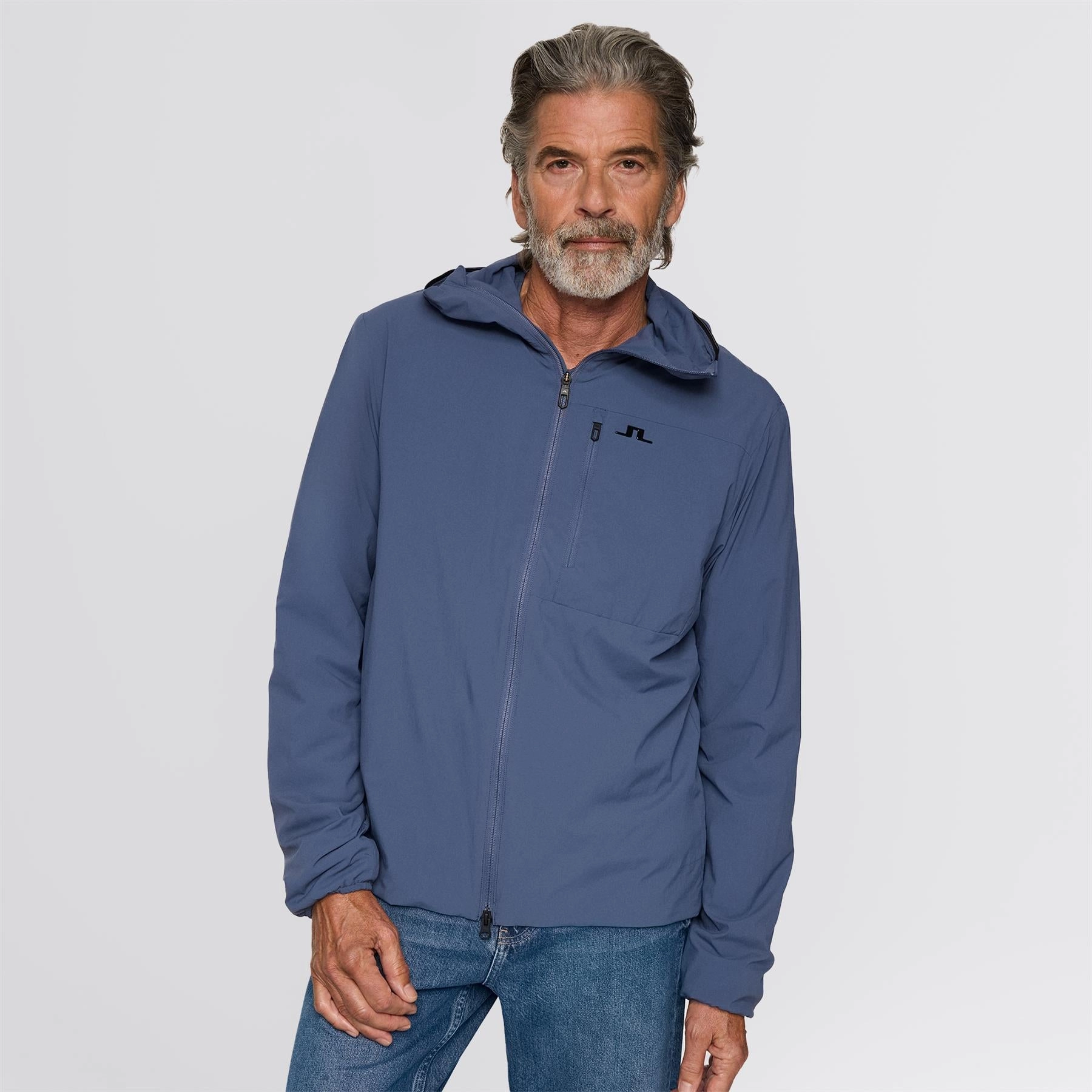 Rain Break Chasm Hooded Jacket Vintage Indigo