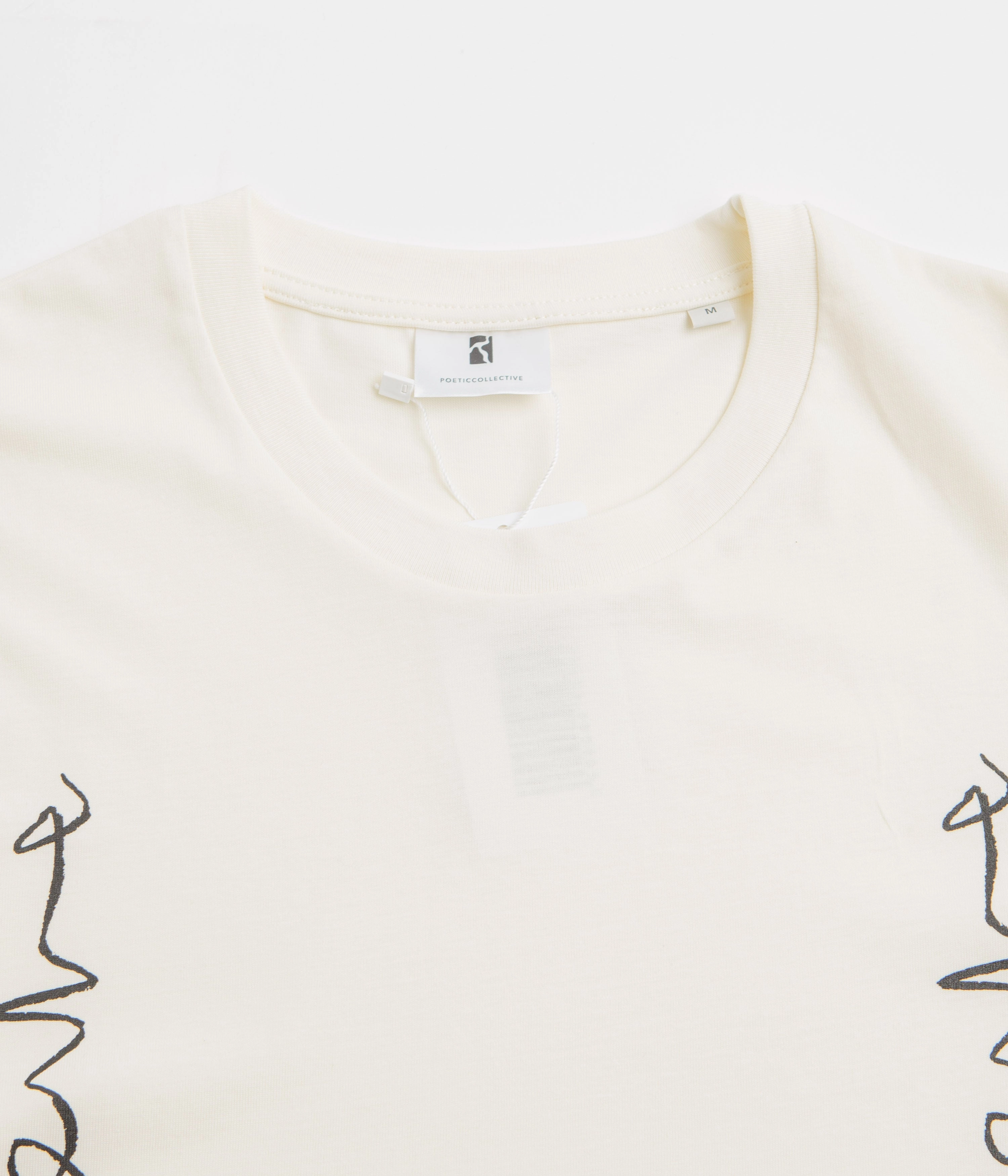 Poetic Collective Crayon Chain T-Shirt - Ivory yacht venue
