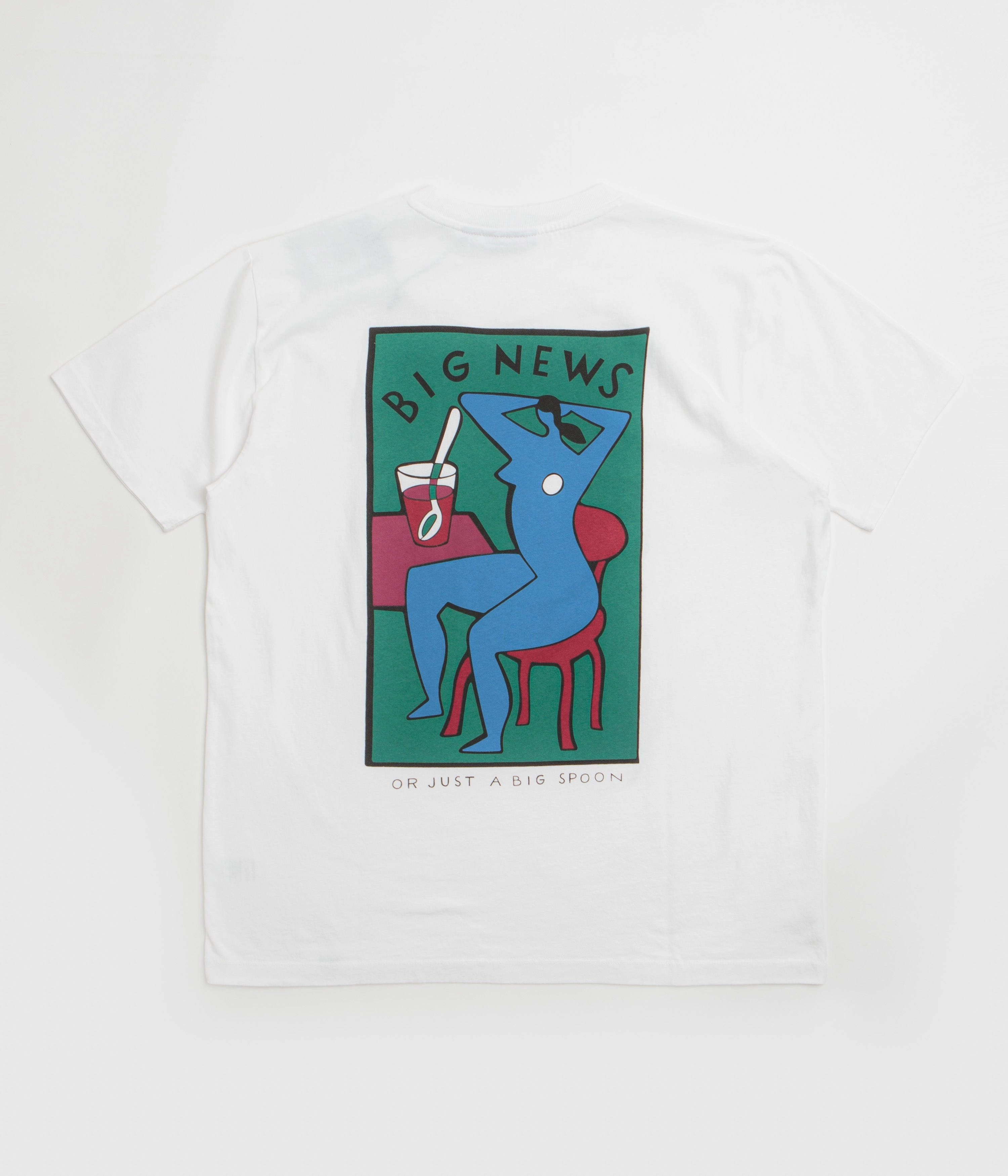 by Parra Big News T-Shirt - White volleyball venue Minimalist Design