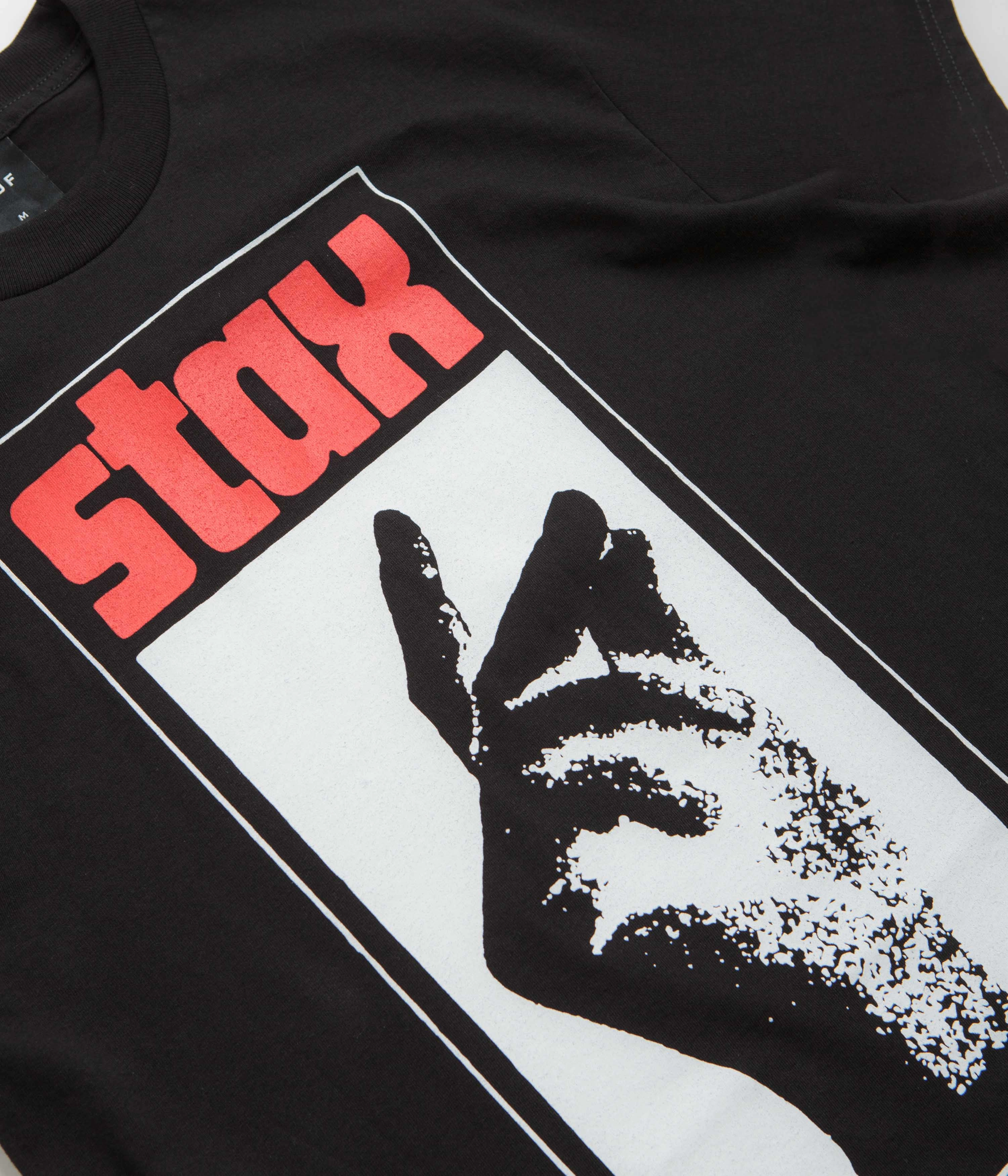 HUF Stax Snap T-Shirt - Black Sportswear bus venue