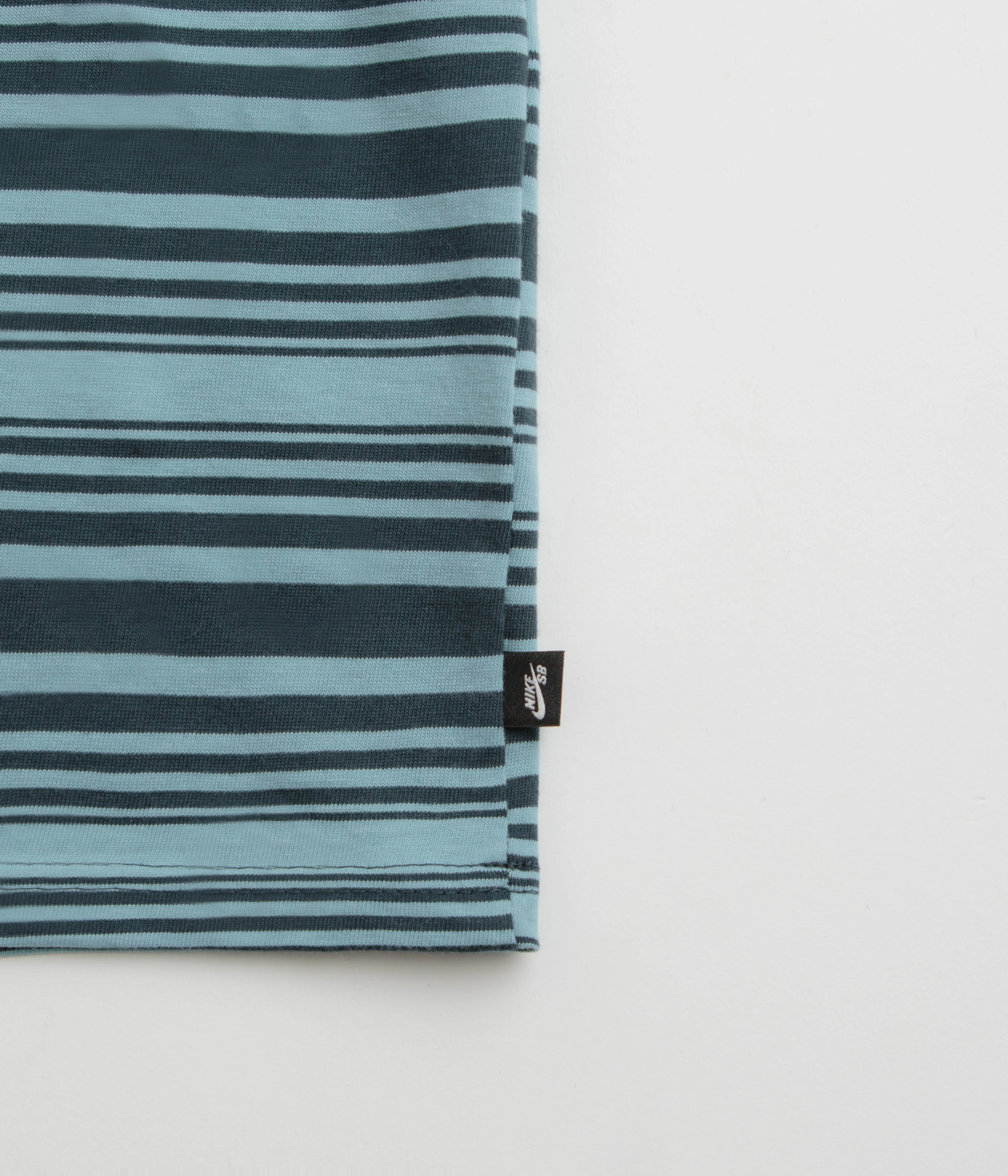 tennis venue family event Nike SB Striped T-Shirt - Denim Turquoise
