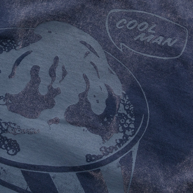 basketball venue sports scene Ice Cream Wrestle Knit Tee - Navy Blazer