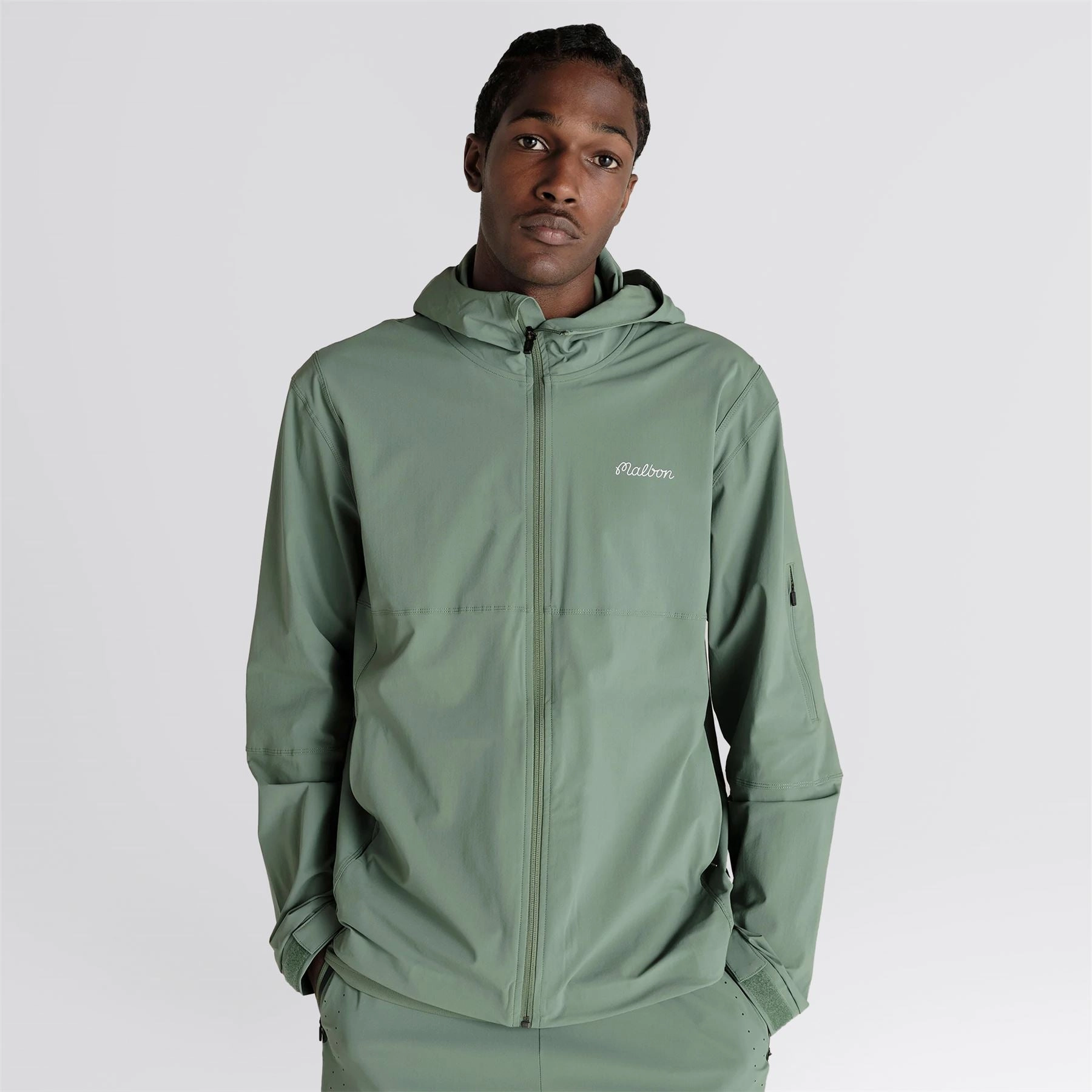 Solid Performance Full Zip Shell Jacket Forest
