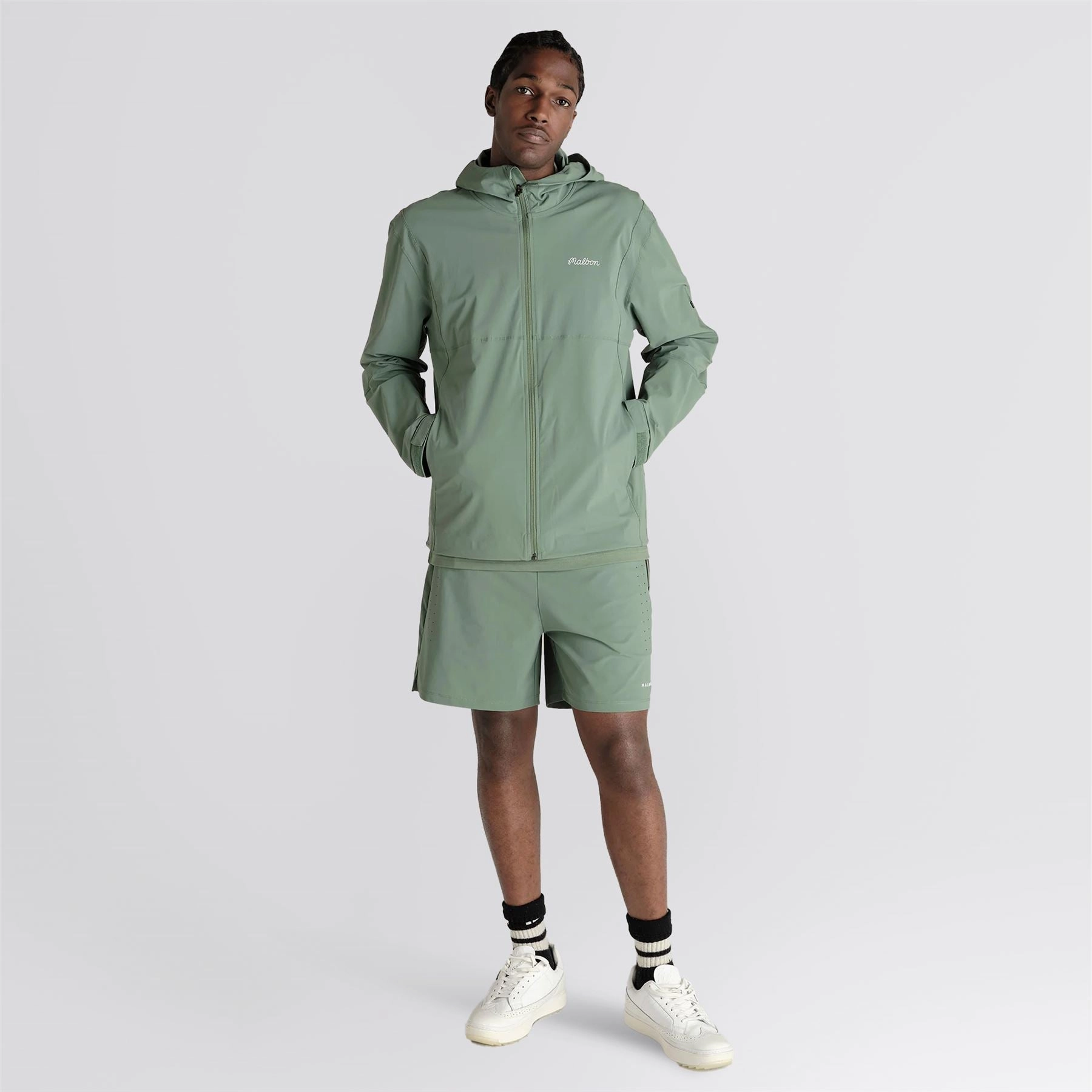 Performance Full Zip Shell Jacket Forest Last Sleek Finish