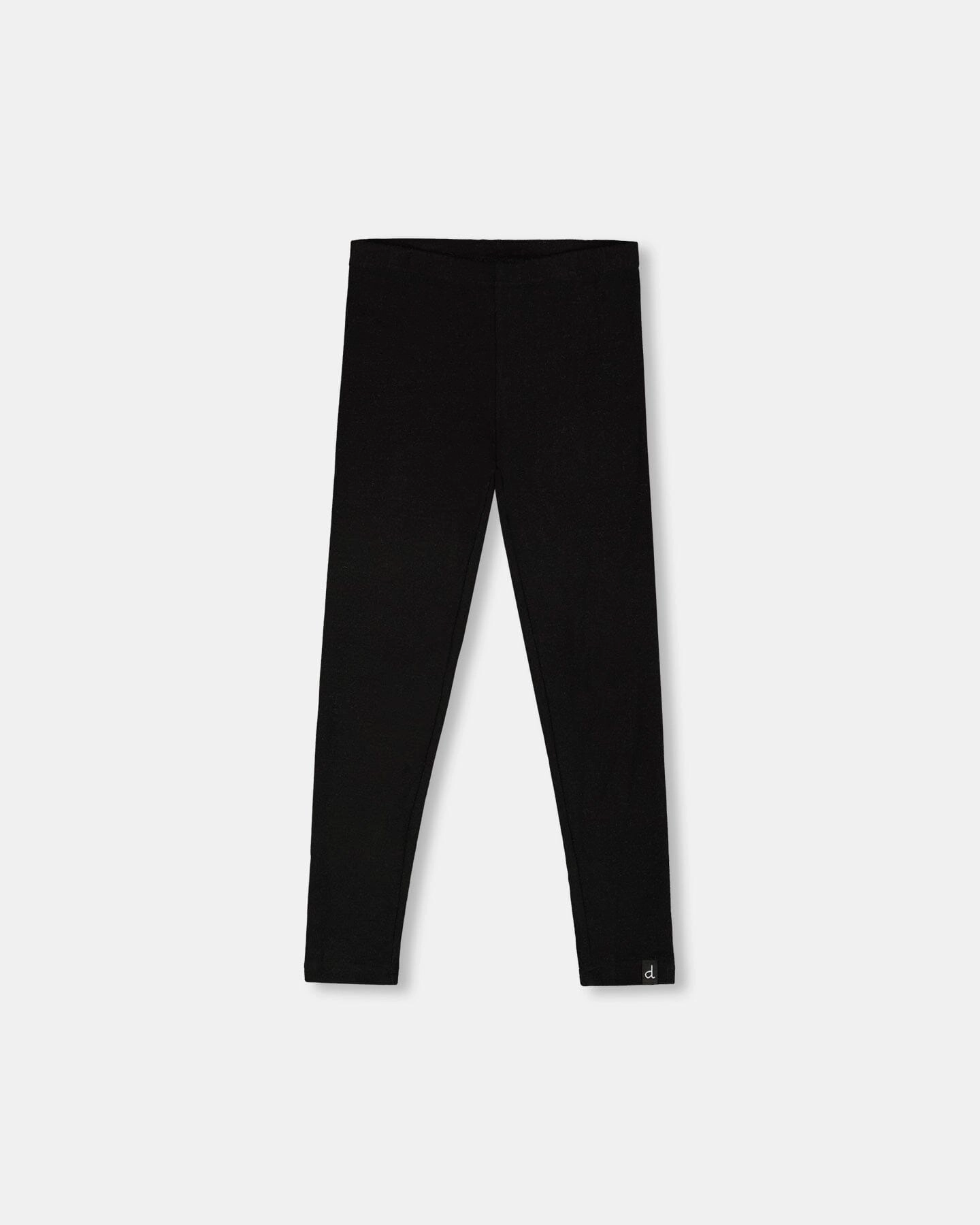 Structured fabric Super Soft Ribbed Leggings Black