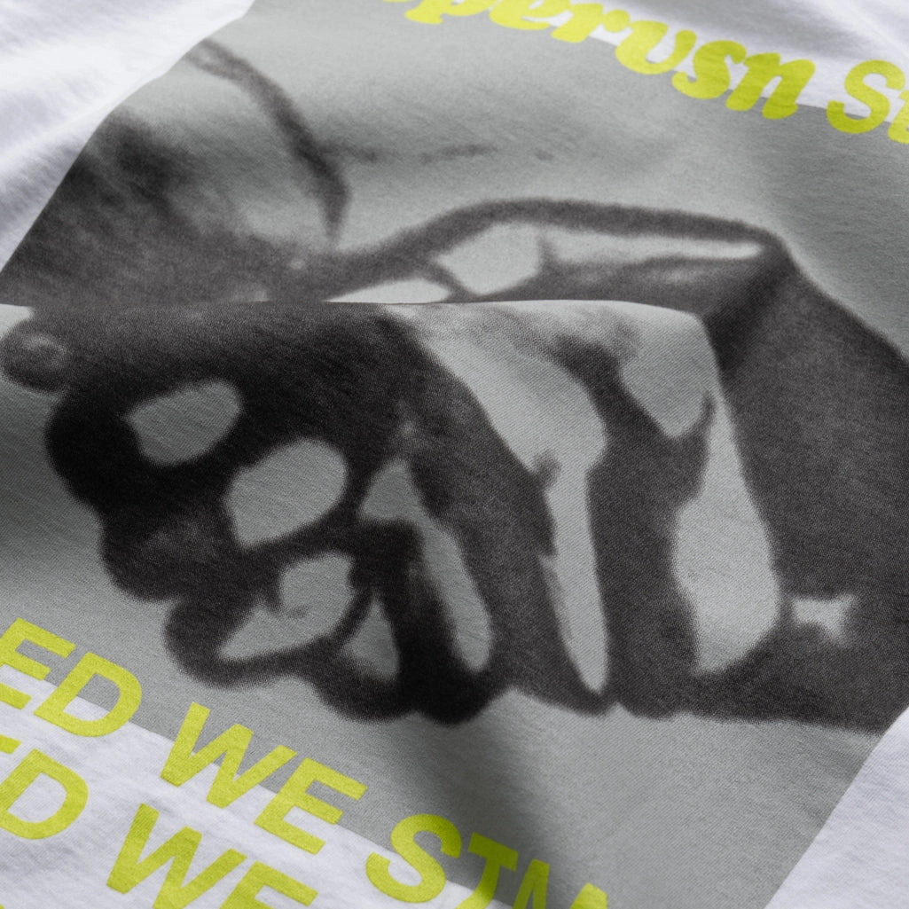 Supervsn Handshake Tee - White nursing clothes